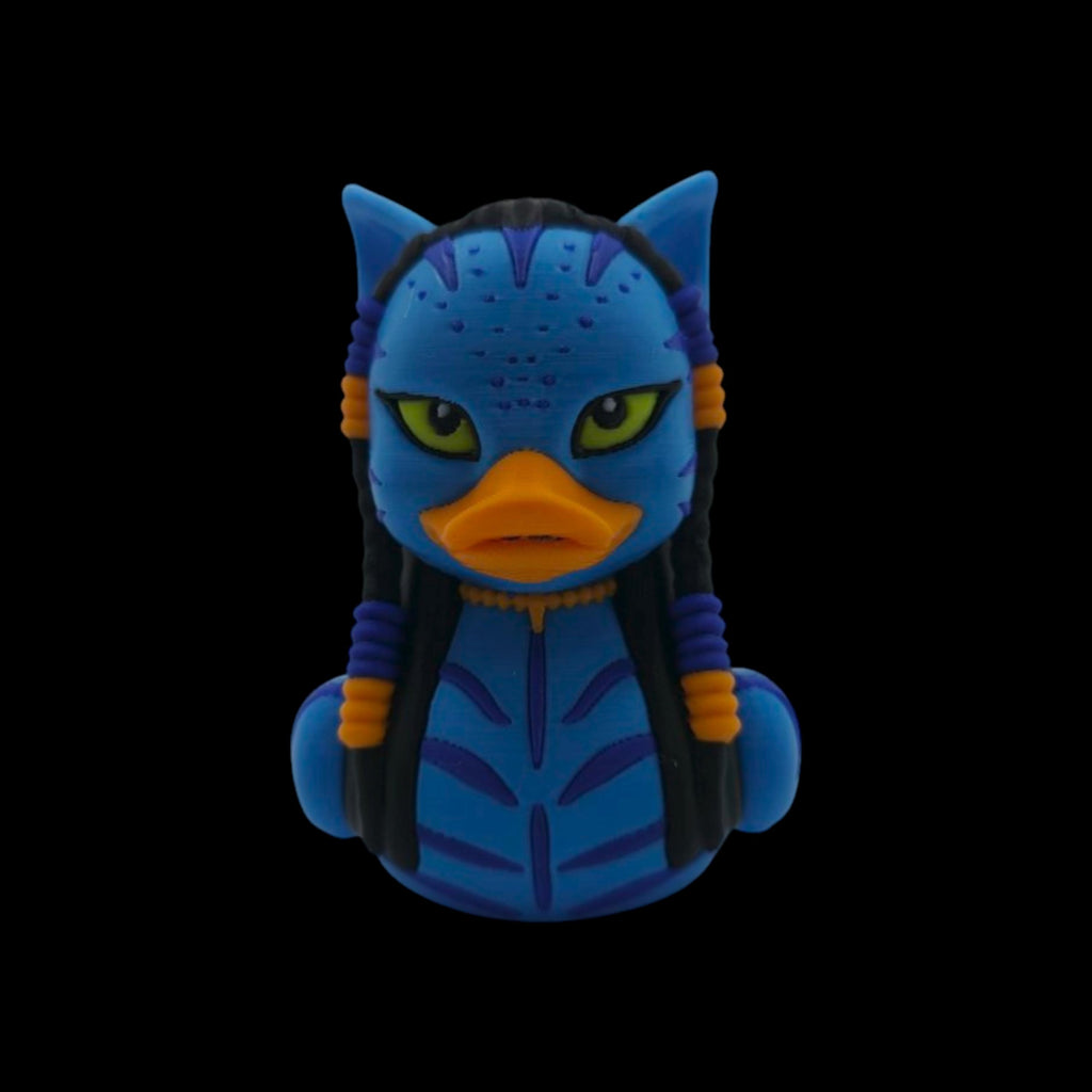 Avatar Duck Inspired Figurine Blue Warrior Collectible Desk Display Fantasy Creature Decoration Sci Fi Movie