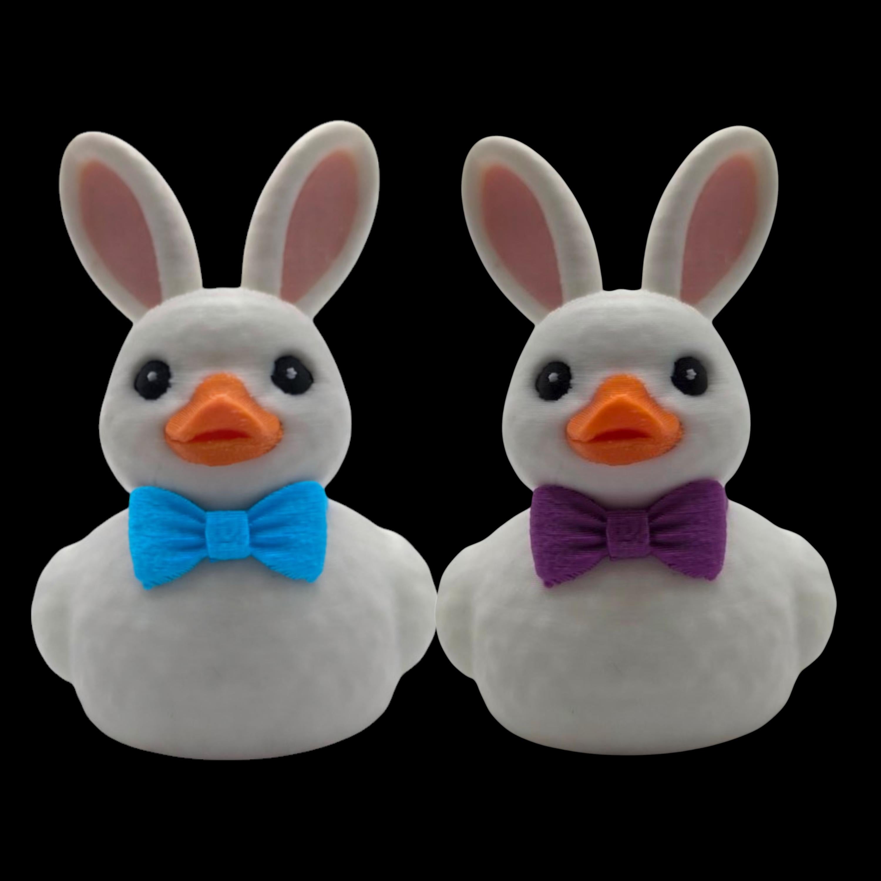 Easter Bunny Duck 2 Color to Choose Desk Accessory Car Figurine White Character Whimsical