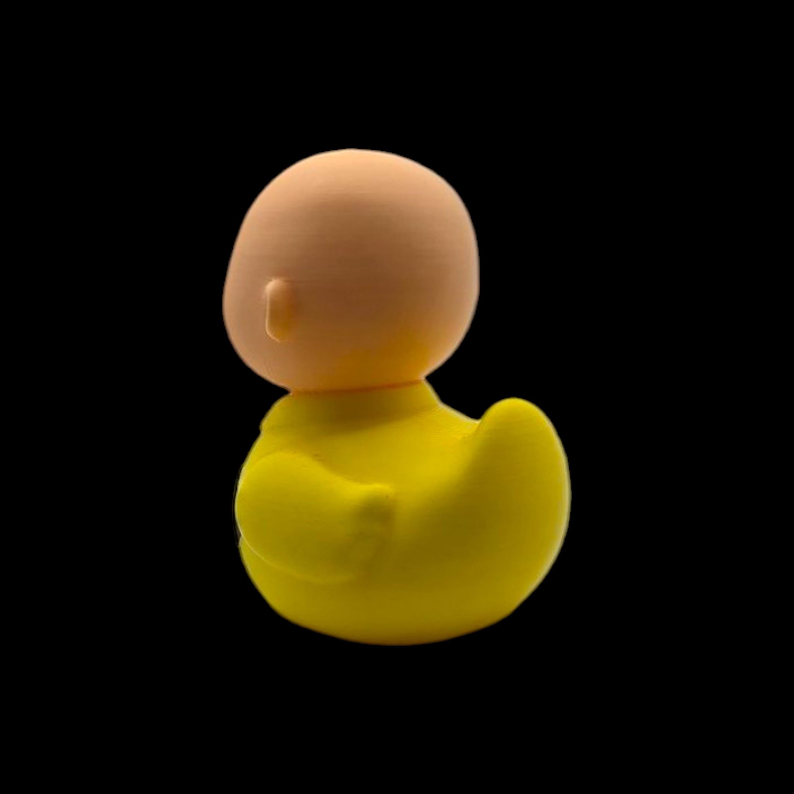Charlie Brown Duck  Inspired Cartoon Character Collectible Figure Desk Decor Yellow & Black