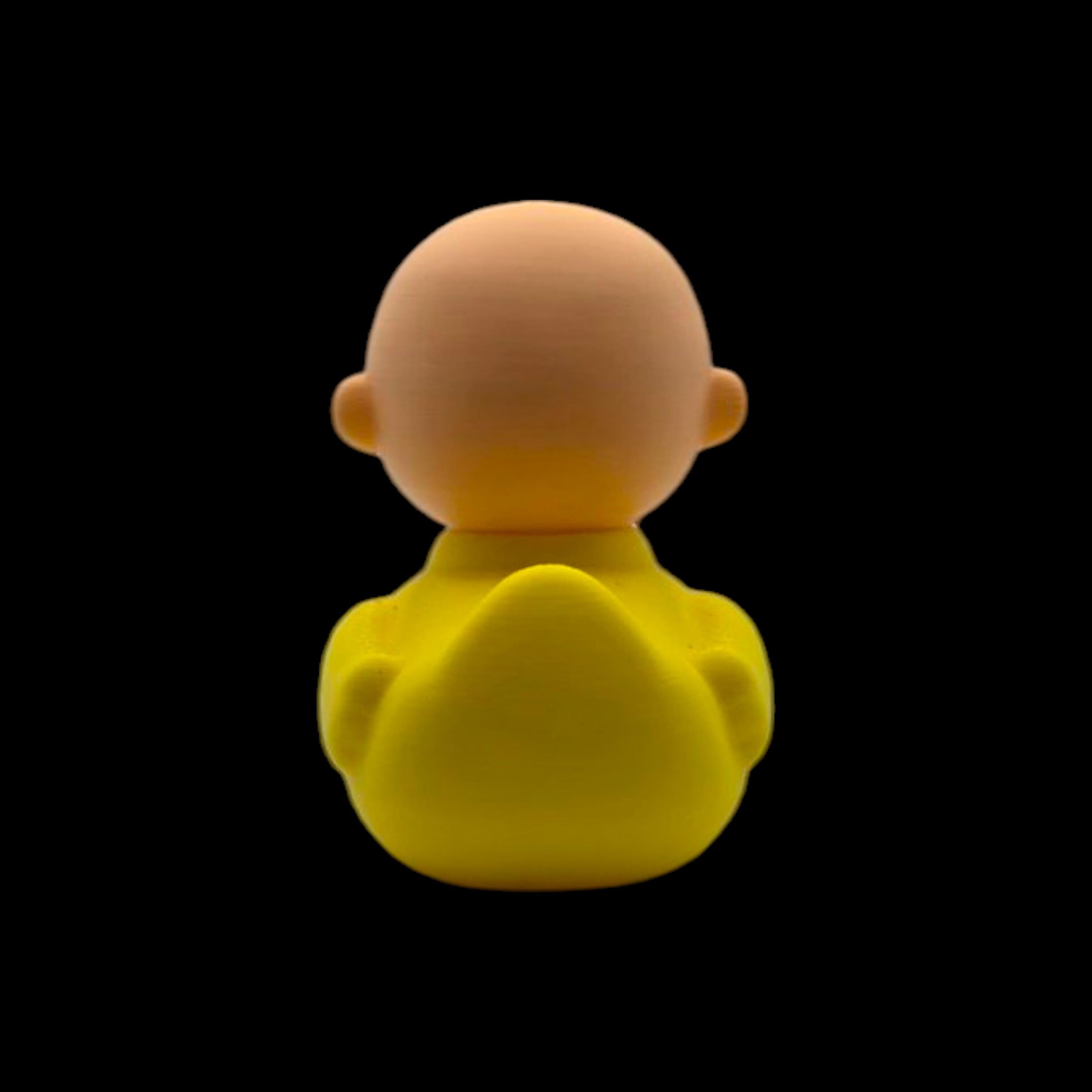 Charlie Brown Duck  Inspired Cartoon Character Collectible Figure Desk Decor Yellow & Black