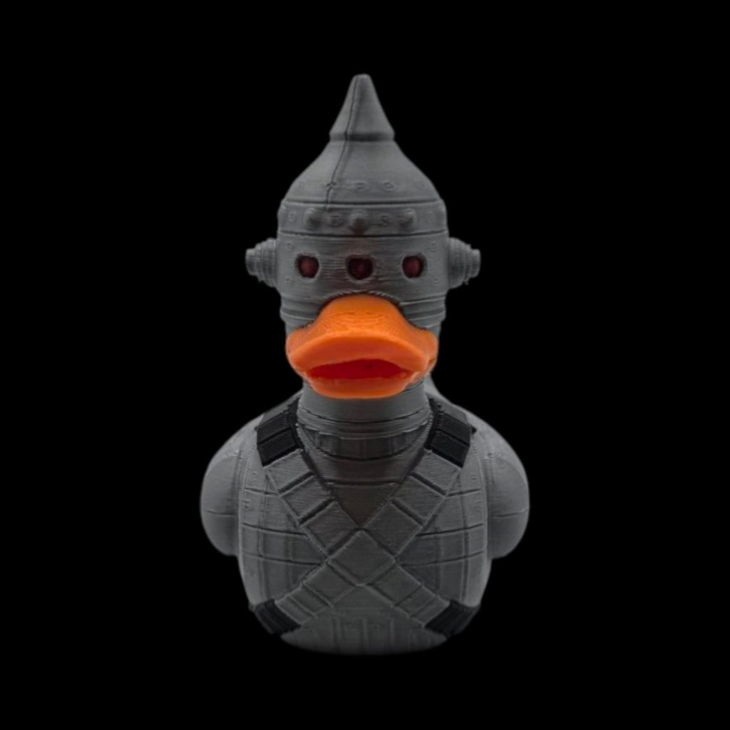 IG-11 Duck Bounty Hunter Inspired Star Wars Character Statue Gray Metallic Robot Decoration Desktop Decor