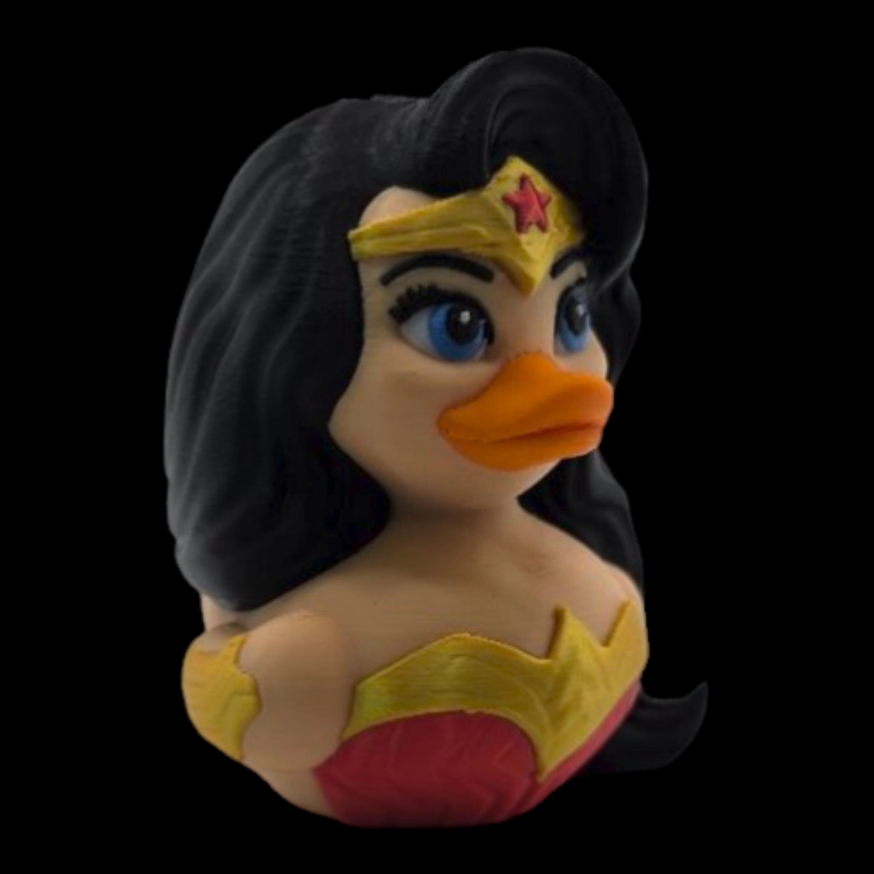 Wonder Woman Inspired Duck Superhero Figure Display Item Desk Decoration Shelf Ornament Amazon Woman decor
