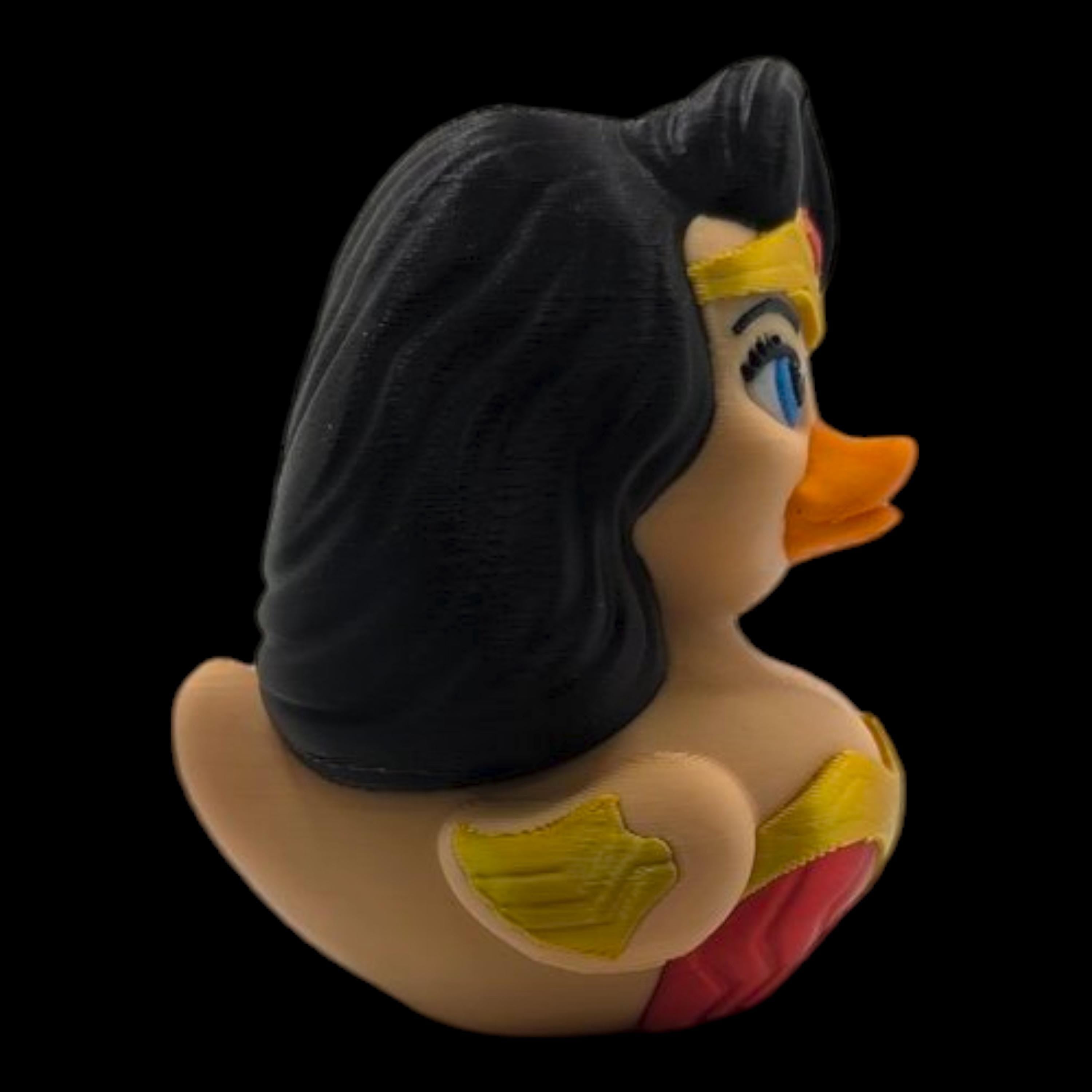 Wonder Woman Inspired Duck Superhero Figure Display Item Desk Decoration Shelf Ornament Amazon Woman decor