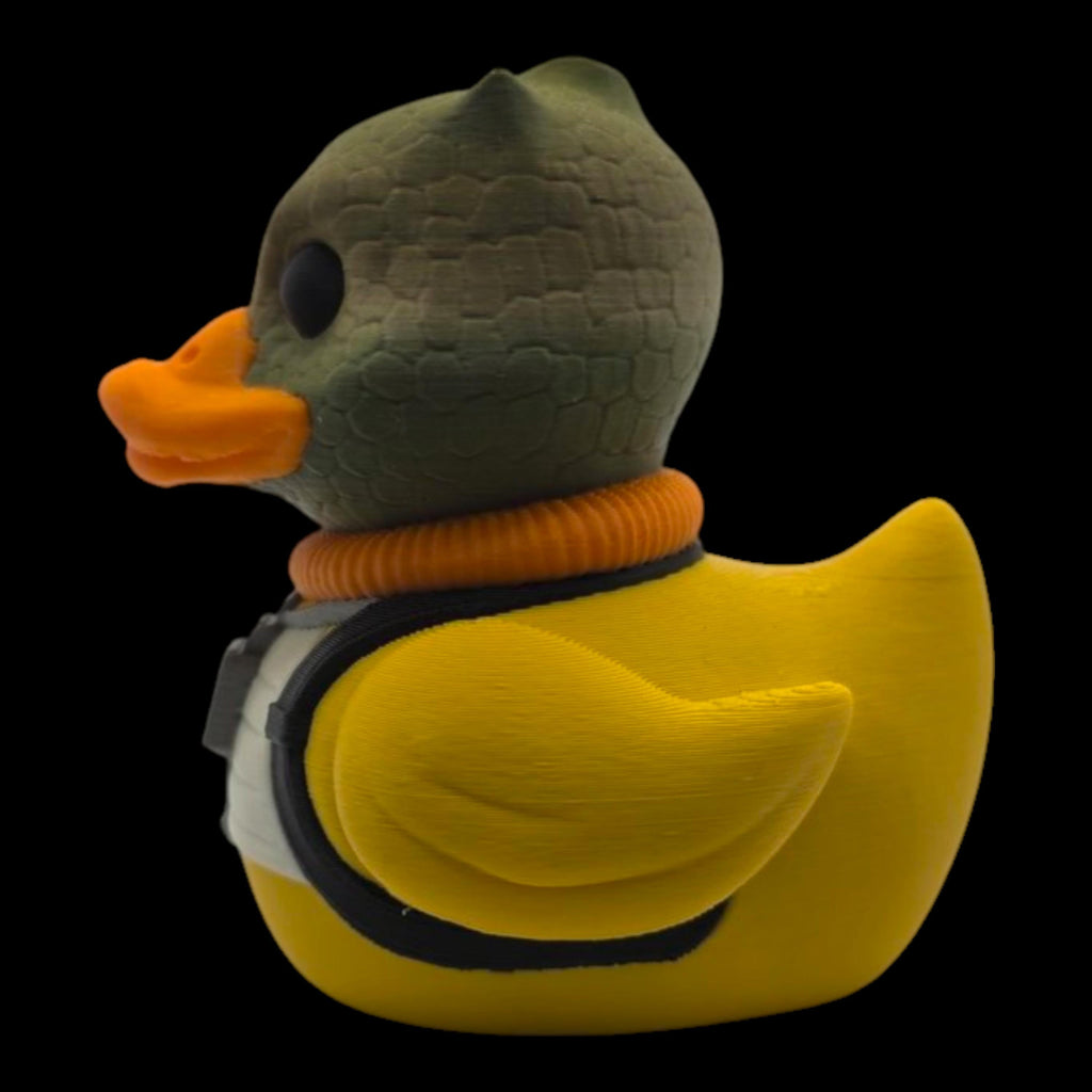 Star Wars Inspired Duck Bounty Hunter Bossk Figure Mashup Collectible Desk Accessory Office Decoration
