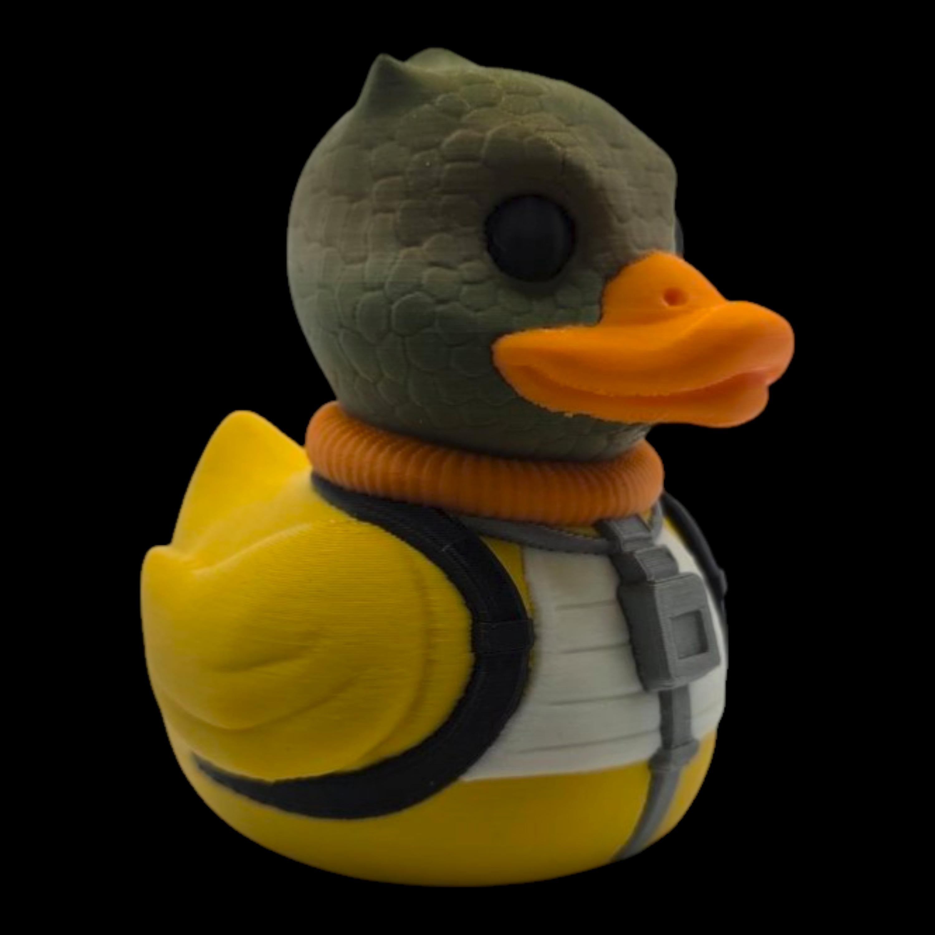 Star Wars Inspired Duck Bounty Hunter Bossk Figure Mashup Collectible Desk Accessory Office Decoration