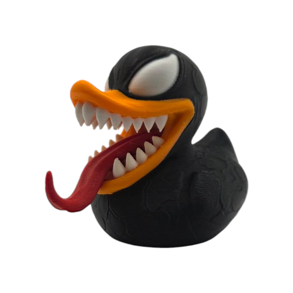 Venom Duck Figure Display Decoration Desk Accessory Comic Gift Marvel Collectible Dark Villain Desk Ornament Office Decor Geek Statue Black