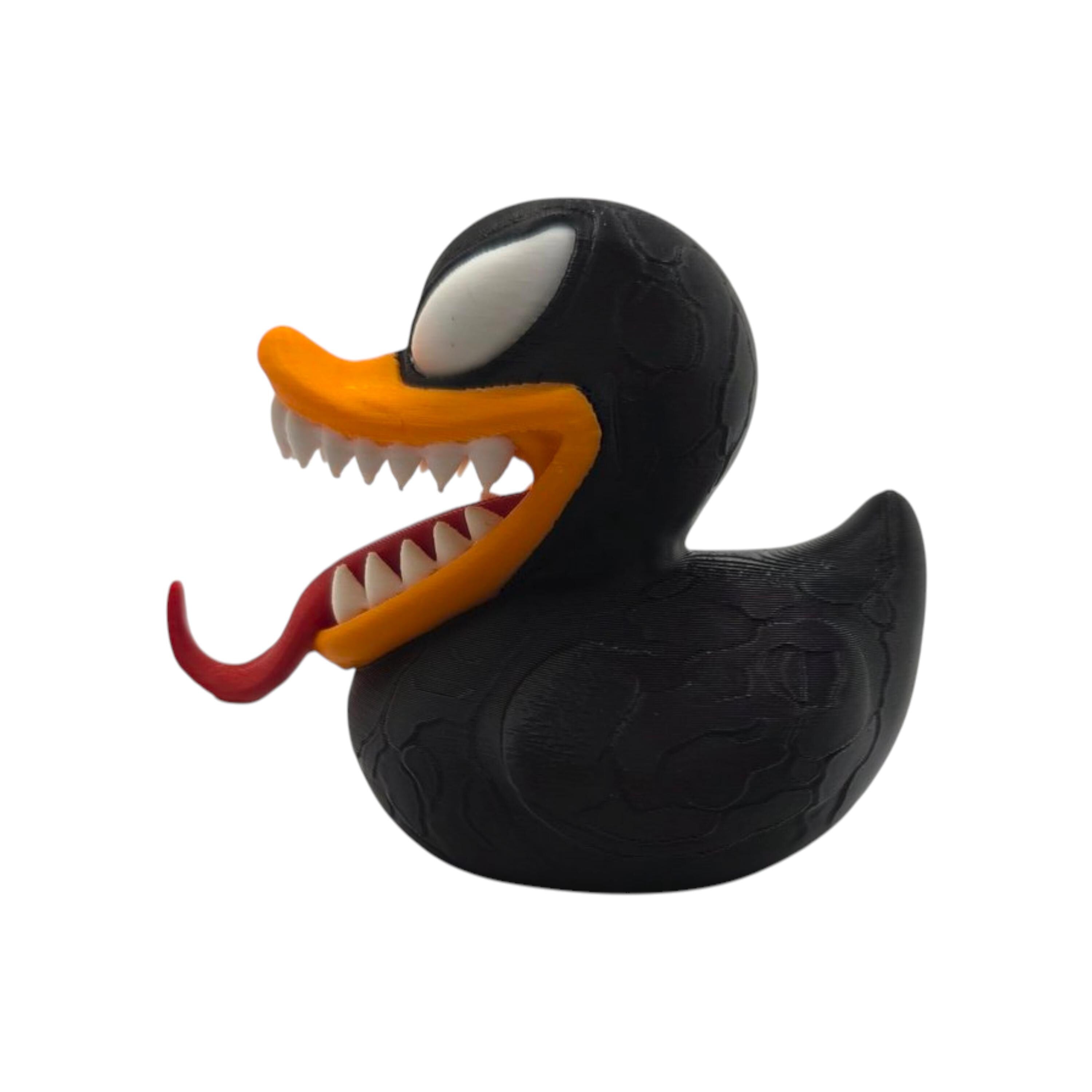 Venom Duck Figure Display Decoration Desk Accessory Comic Gift Marvel Collectible Dark Villain Desk Ornament Office Decor Geek Statue Black