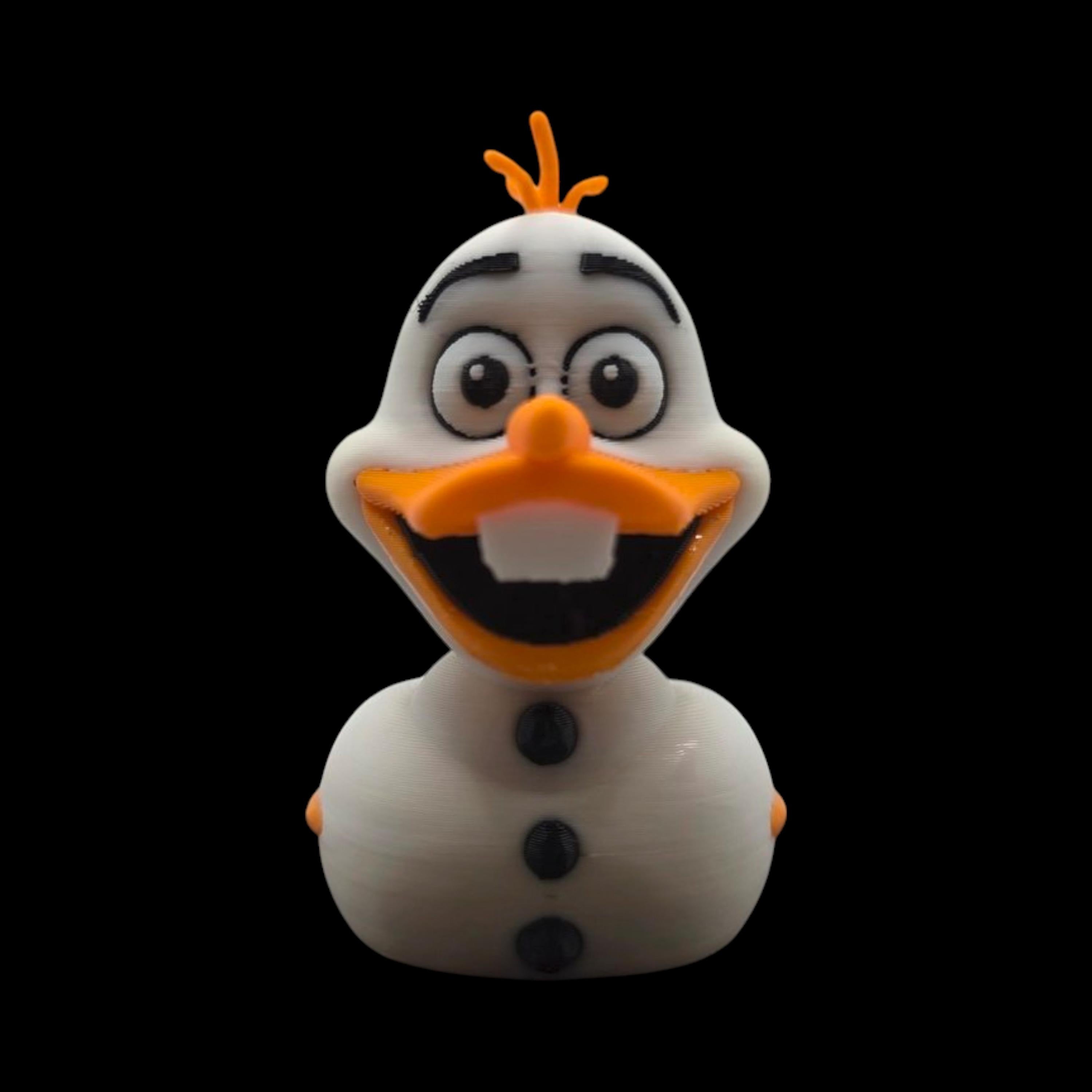 Inspired Olaf Duck  3d Printed Figure Disney Collectible Fish Extender Disney Cruise Ducks Frozen