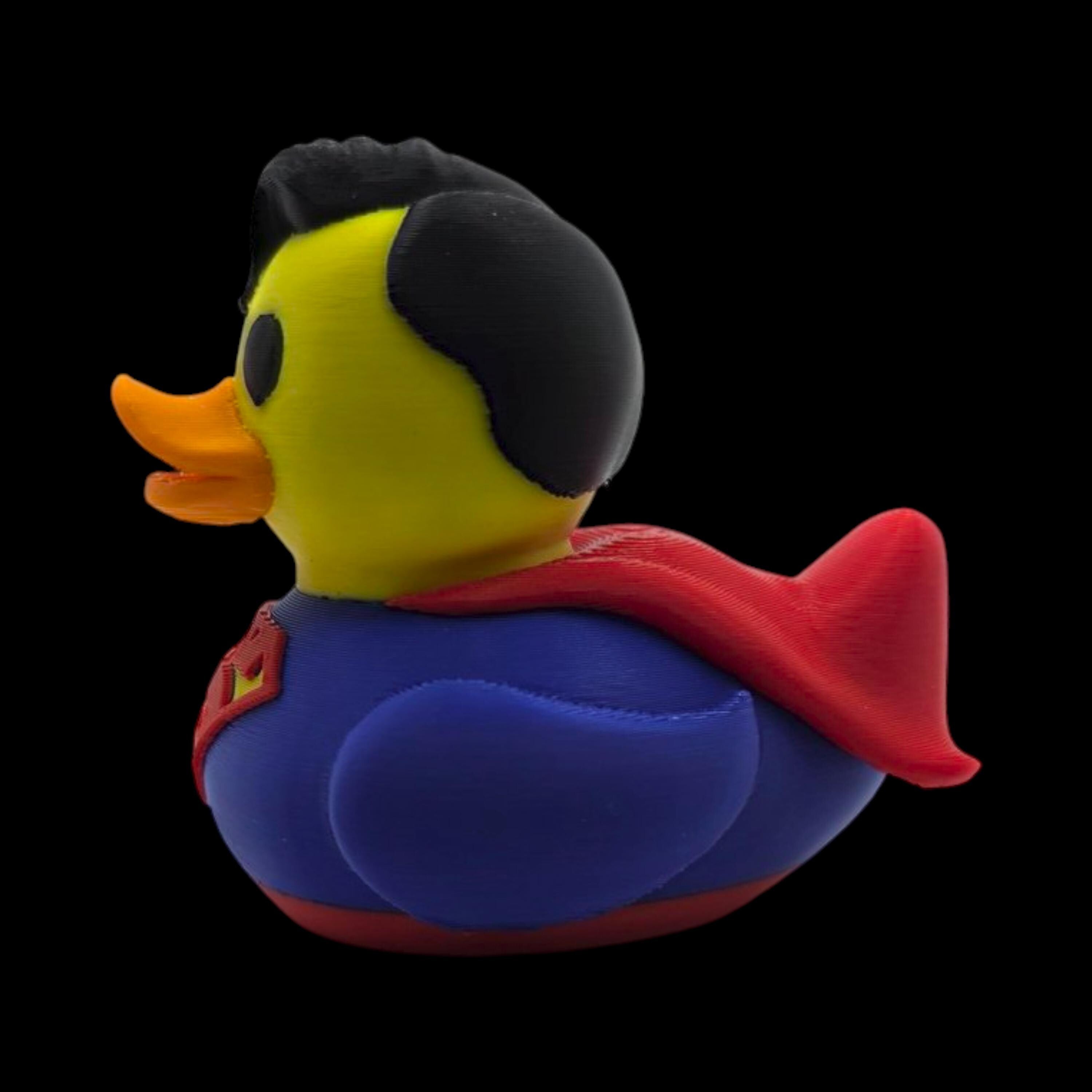Inspired Superman Duck Collectible Superhero Fan  Comic Hero Dashboard Miniature Jeep Ducking Novelty