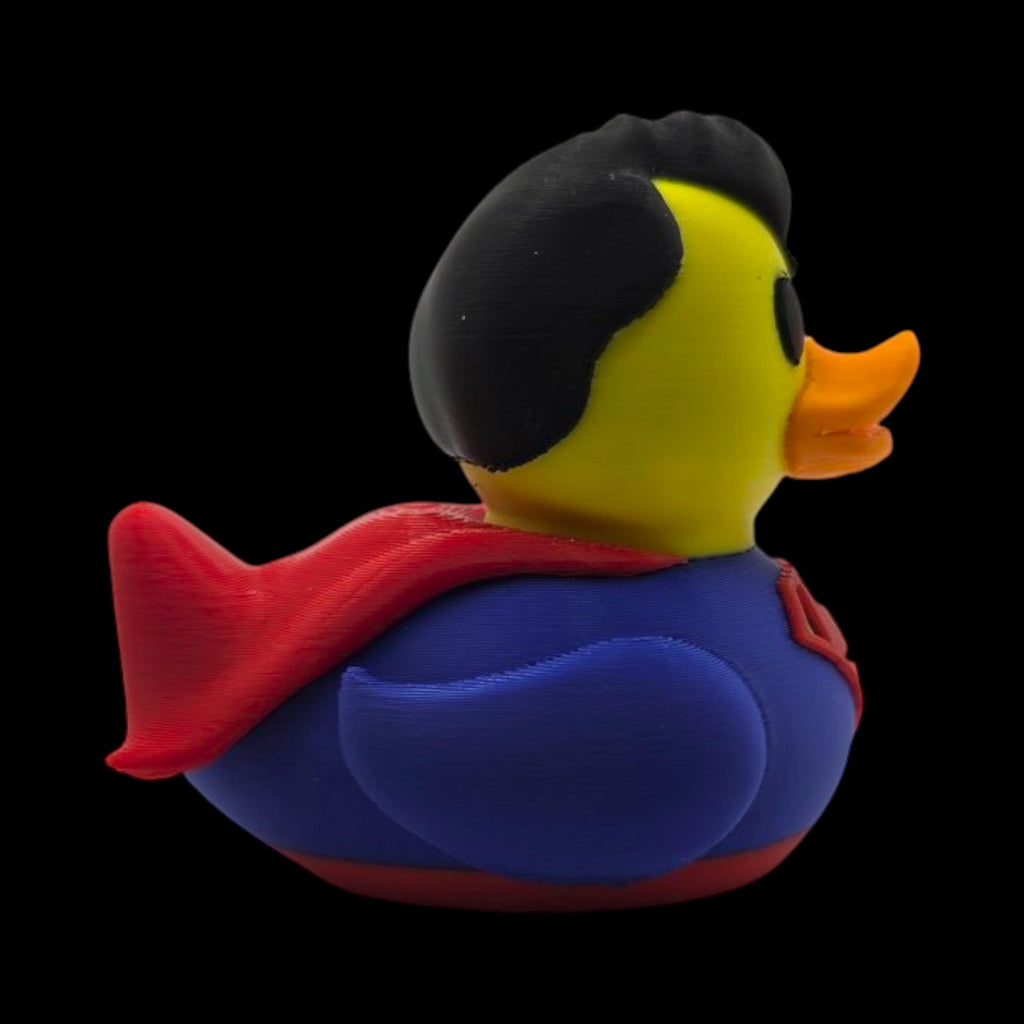 Inspired Superman Duck Collectible Superhero Fan  Comic Hero Dashboard Miniature Jeep Ducking Novelty