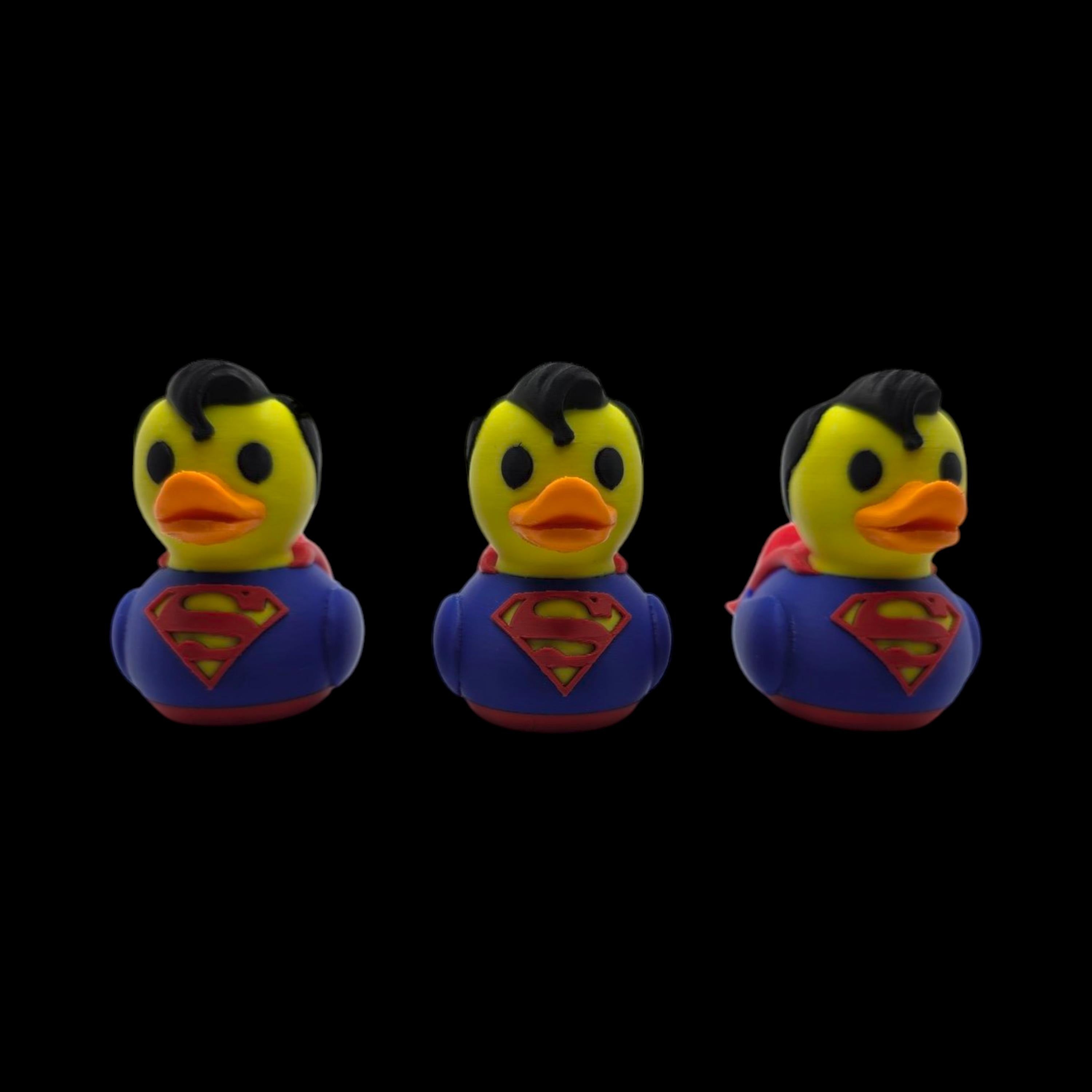 Inspired Superman Duck Collectible Superhero Fan  Comic Hero Dashboard Miniature Jeep Ducking Novelty