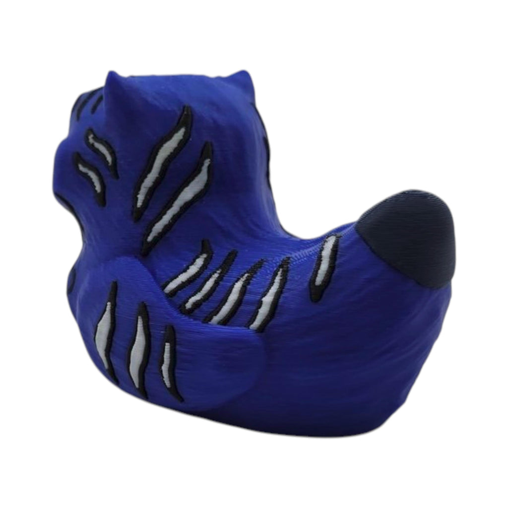 Inspired Blue Derp Tiger Duck  Desk Accessory  Kpop Fan Collectible Statue Jeep Duck Shelf Display Novelty