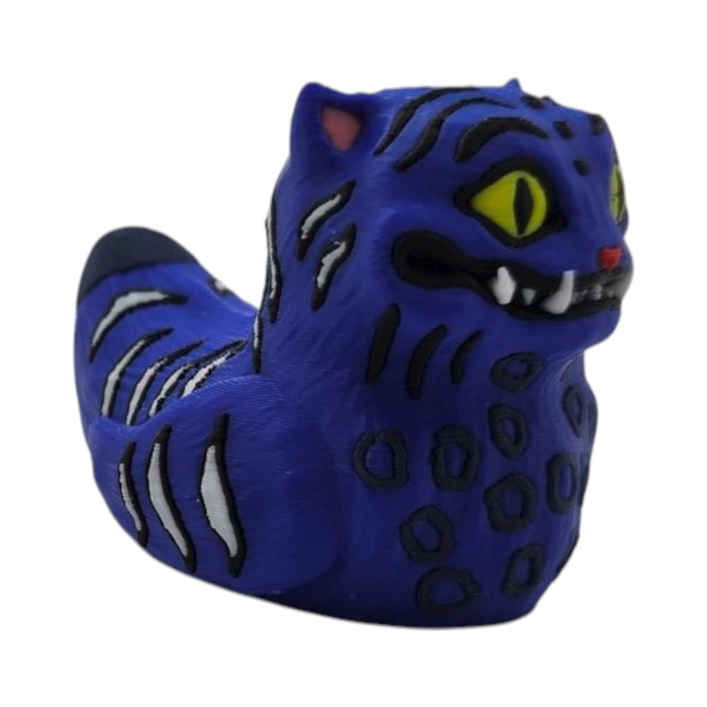 Inspired Blue Derp Tiger Duck  Desk Accessory  Kpop Fan Collectible Statue Jeep Duck Shelf Display Novelty