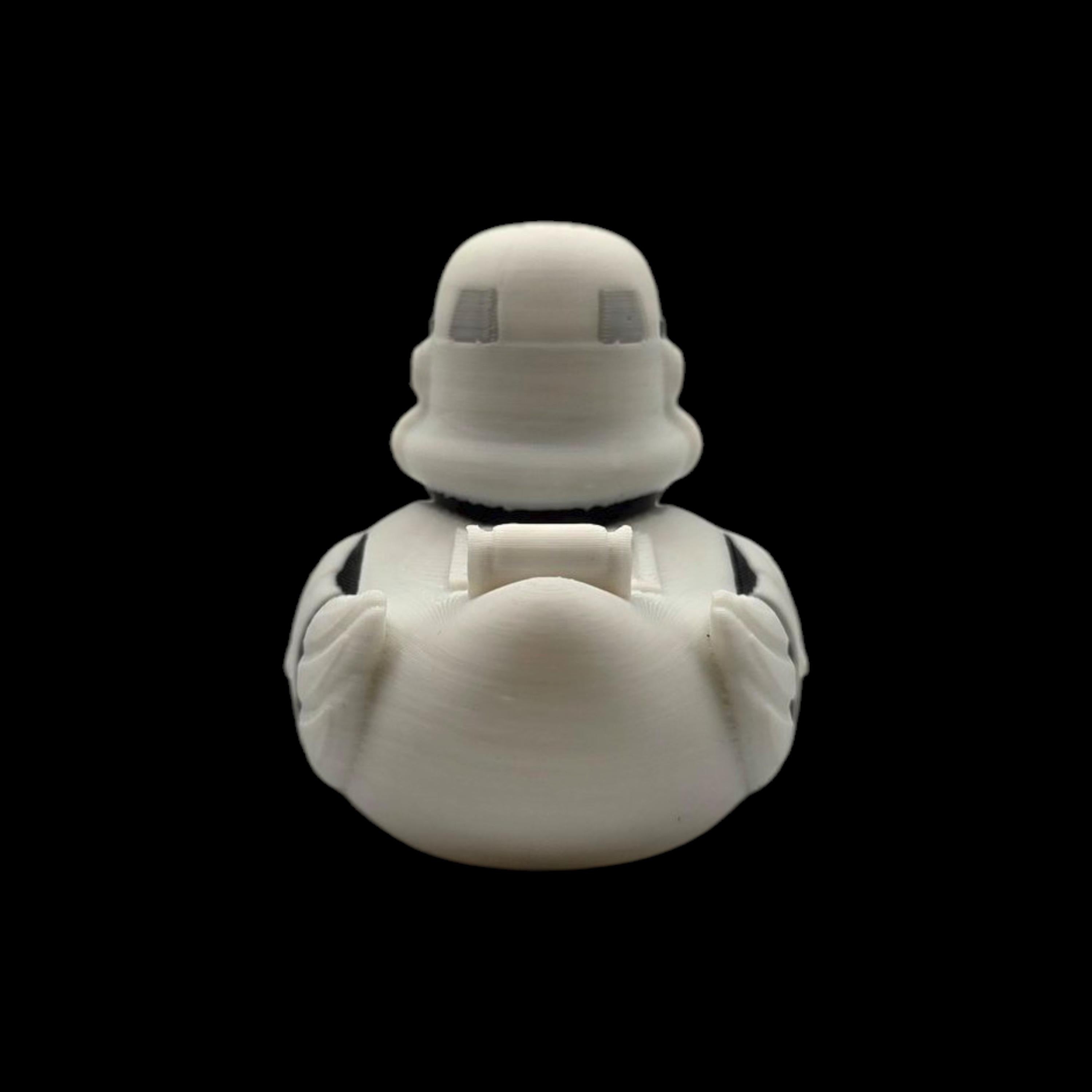 Stormtrooper Inspired Duck Collectible Figurine Star Wars Fan  Geek Desk Toy Shelf Display Office Decoration Sci