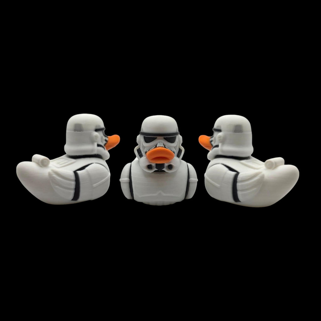 Stormtrooper Inspired Duck Collectible Figurine Star Wars Fan  Geek Desk Toy Shelf Display Office Decoration Sci