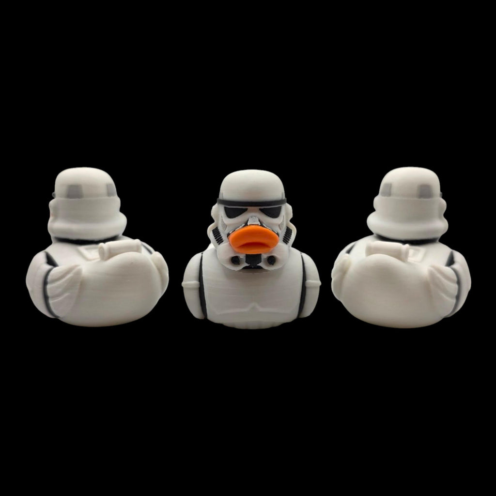 Stormtrooper Inspired Duck Collectible Figurine Star Wars Fan  Geek Desk Toy Shelf Display Office Decoration Sci