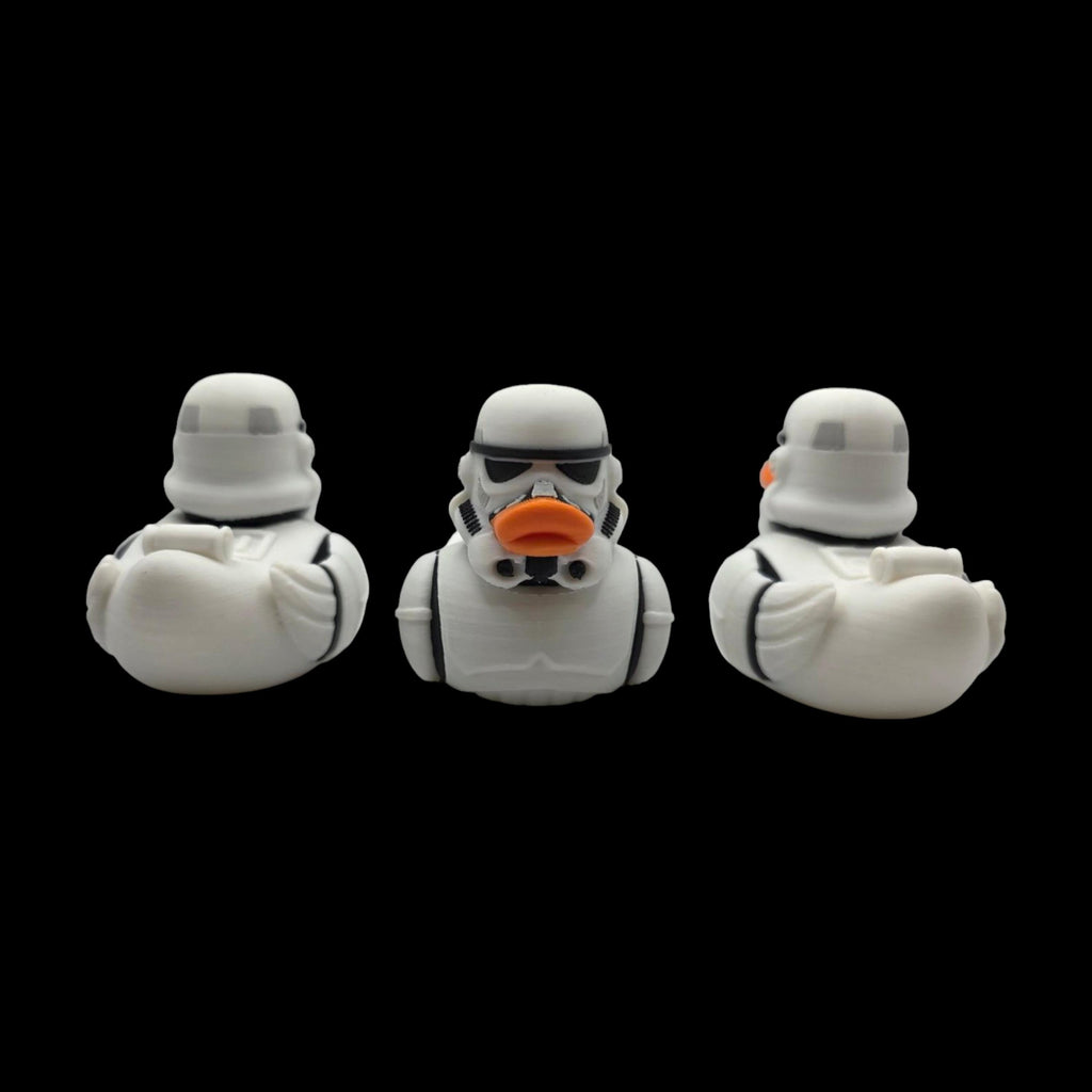 Stormtrooper Inspired Duck Collectible Figurine Star Wars Fan  Geek Desk Toy Shelf Display Office Decoration Sci
