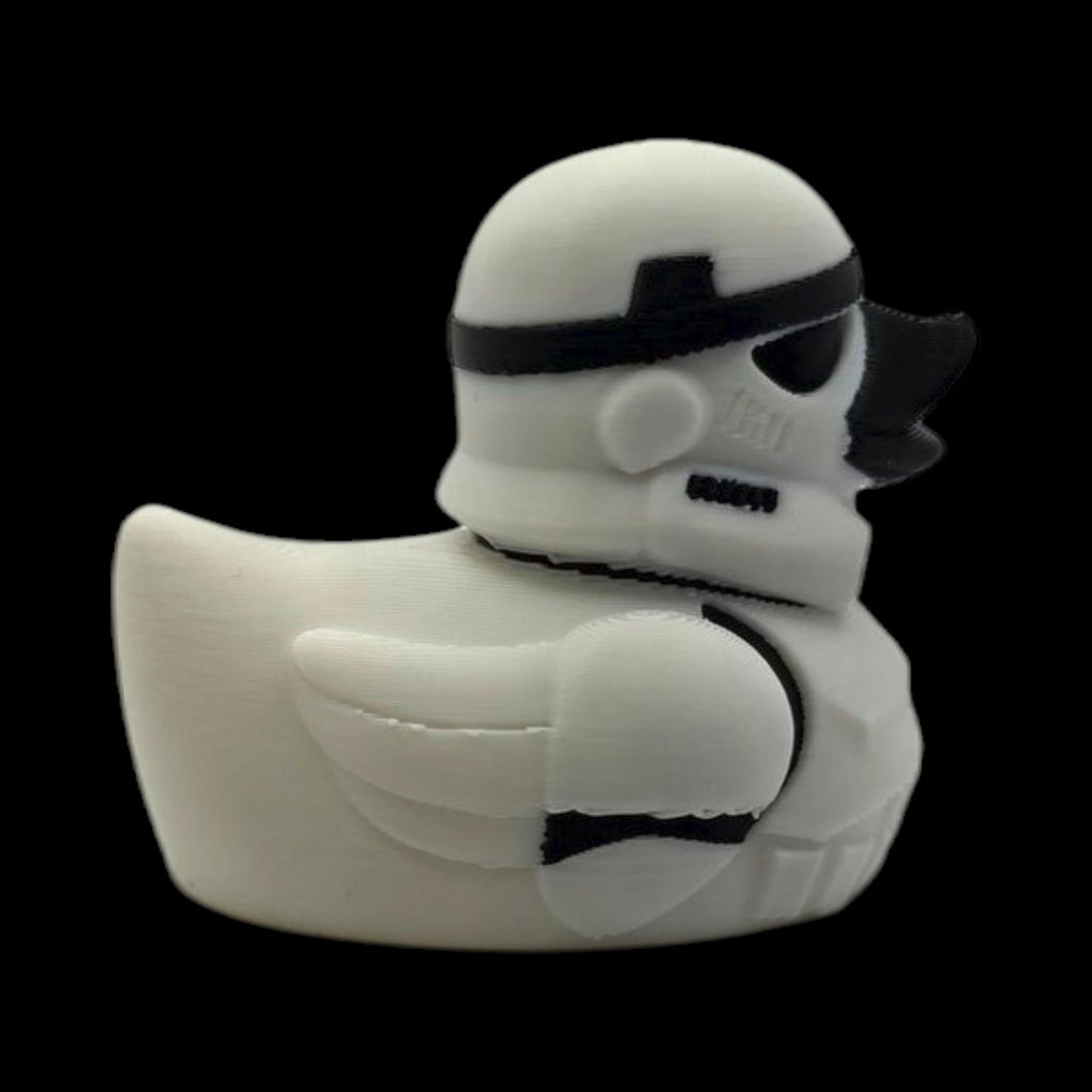 Stormtrooper Inspired Duck  Star Wars Fan  Geek Desk Toy Shelf Display Office Decoration Sci Jeep Ducking
