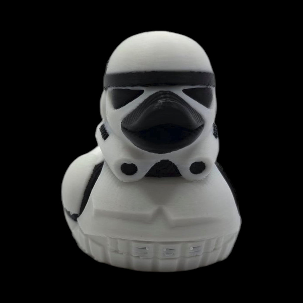 Stormtrooper Inspired Duck  Star Wars Fan  Geek Desk Toy Shelf Display Office Decoration Sci Jeep Ducking