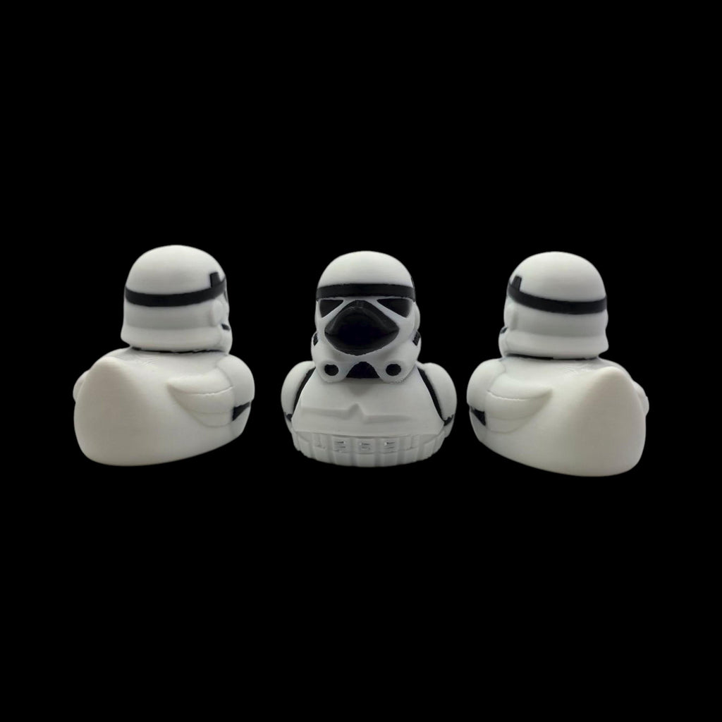 Stormtrooper Inspired Duck  Star Wars Fan  Geek Desk Toy Shelf Display Office Decoration Sci Jeep Ducking