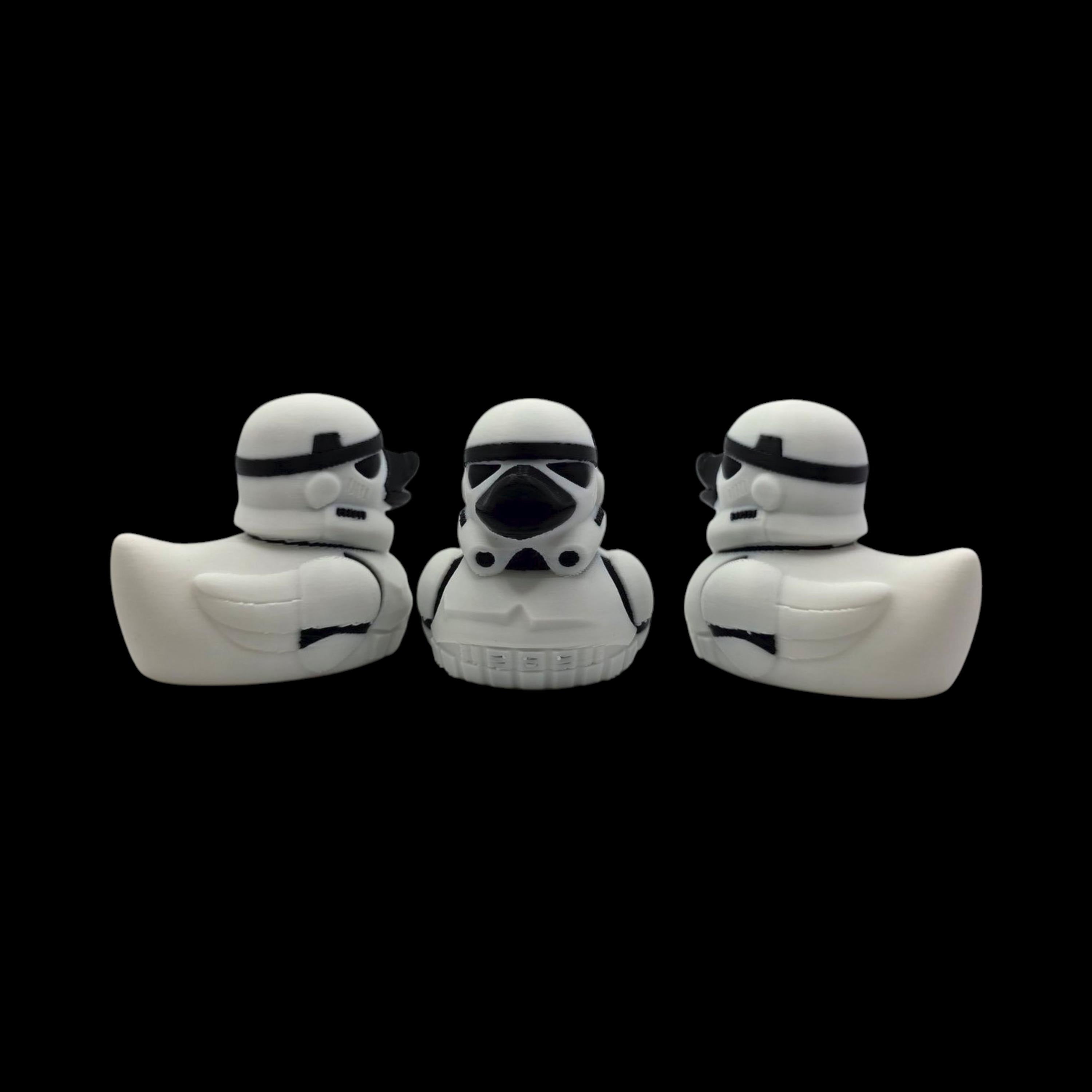 Stormtrooper Inspired Duck  Star Wars Fan  Geek Desk Toy Shelf Display Office Decoration Sci Jeep Ducking