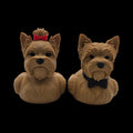 Yorkie Dog Male & Female Figurine Desk Decoration Shelf Display Pet Enthusiast Present Unique Terrier Statue