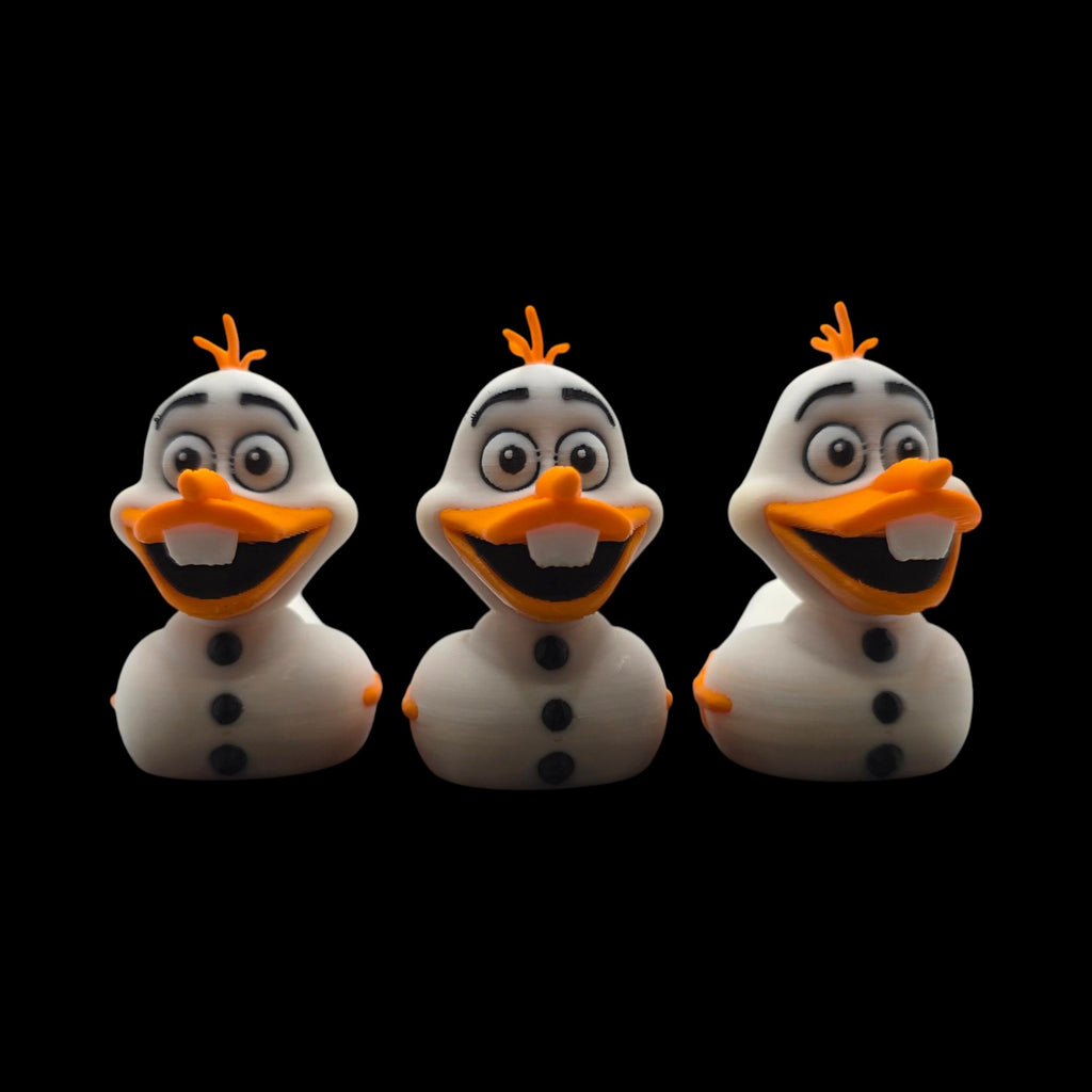 Inspired Olaf Duck  3d Printed Figure Disney Collectible Fish Extender Disney Cruise Ducks Frozen
