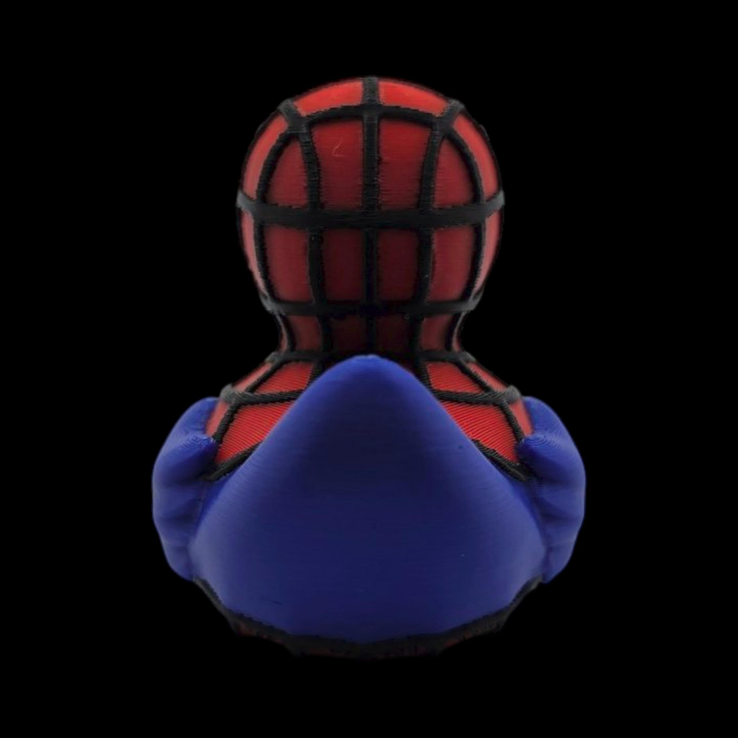 Spider-man Inspired Duck Figurine Collectible Superhero Display Marvel Memorabilia Comic Character