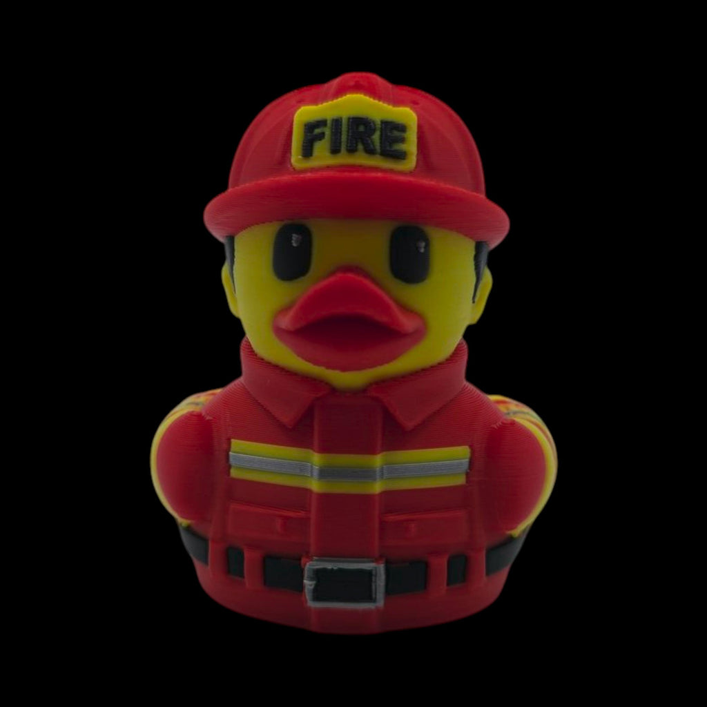 Fire Fighter Duck Dashboard Decoration Cruise Ship Hiding Game Party Favor Fireman Desk Collectible