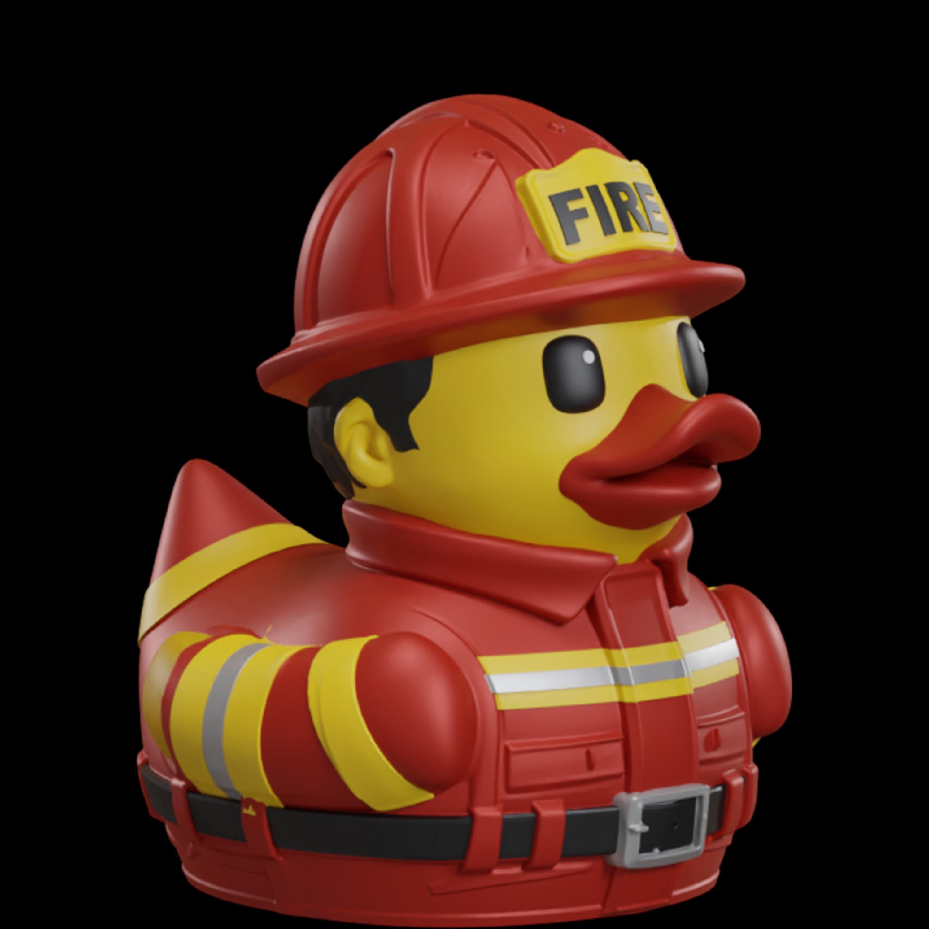 Fire Fighter Duck Dashboard Decoration Cruise Ship Hiding Game Party Favor Fireman Desk Collectible