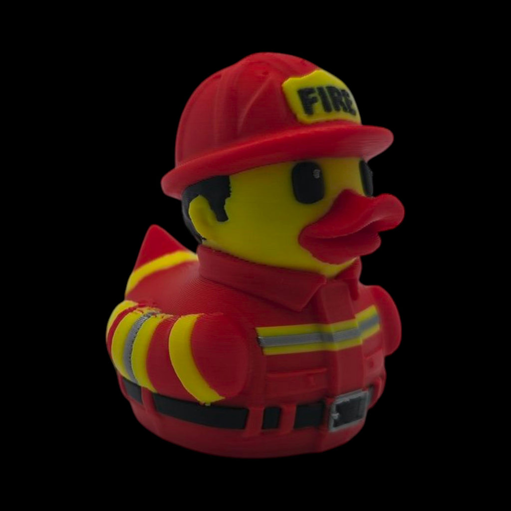 Fire Fighter Duck Dashboard Decoration Cruise Ship Hiding Game Party Favor Fireman Desk Collectible
