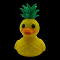 Pineapple Duck Figurine Tropical Desk Mascot Handmade Collectible Party Favors Beach Vacation Duck Dashboard Accessory Cruise Ship Hiding