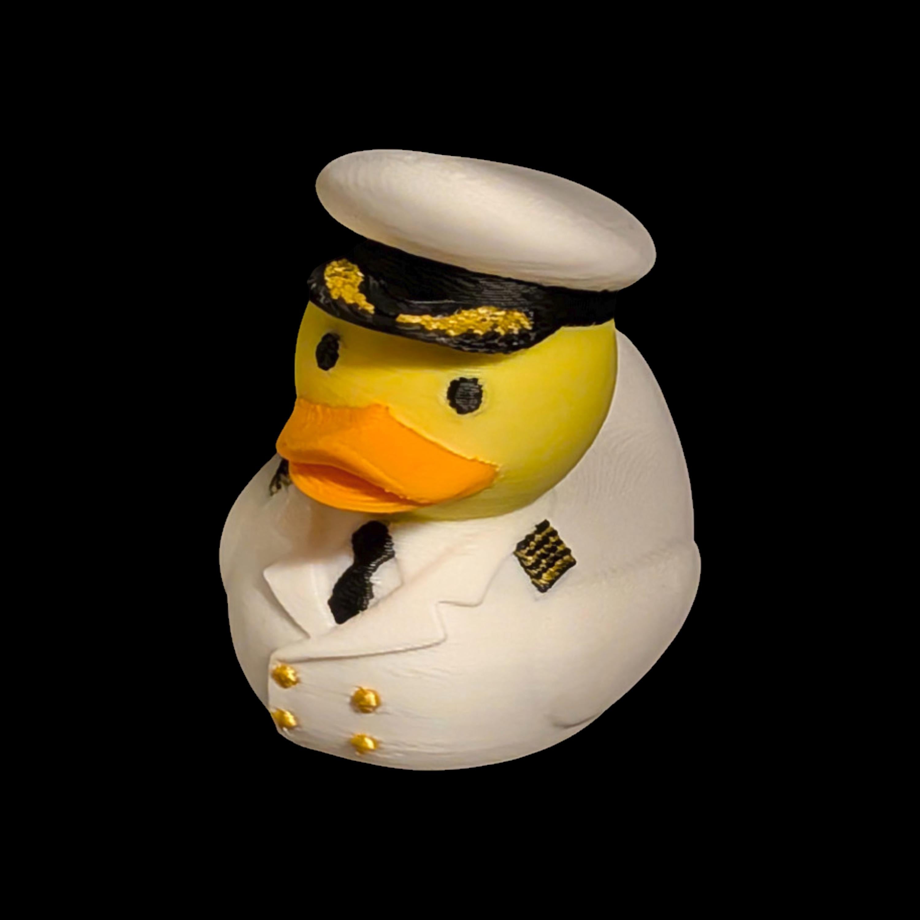 Cruise Line  Captain Duck with a Hat Nautical Accent Beach Room Coastal Decor for Bath Toy Sailor t Jeep Dash Toy