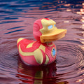 iron man duck, duck superhero rubber, rubber collectible figure, figure marvel fan, fan gift birthday, birthday present unique, unique desk toy, toy office display, display shelf statue, statue avenger enthusiast, enthusiast collector item, item novelty bathroom