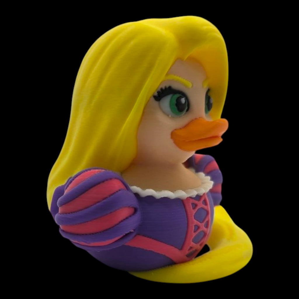 Inspired Rapunzel Tangled Duck Ornament Handcrafted Parody Duck Jeep Ducking 3d Printed Fairytale