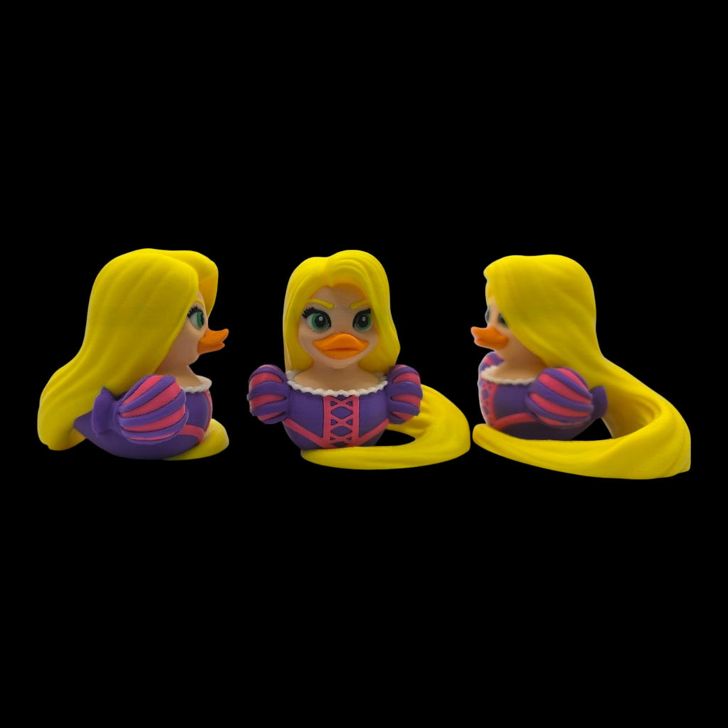 Inspired Rapunzel Tangled Duck Ornament Handcrafted Parody Duck Jeep Ducking 3d Printed Fairytale