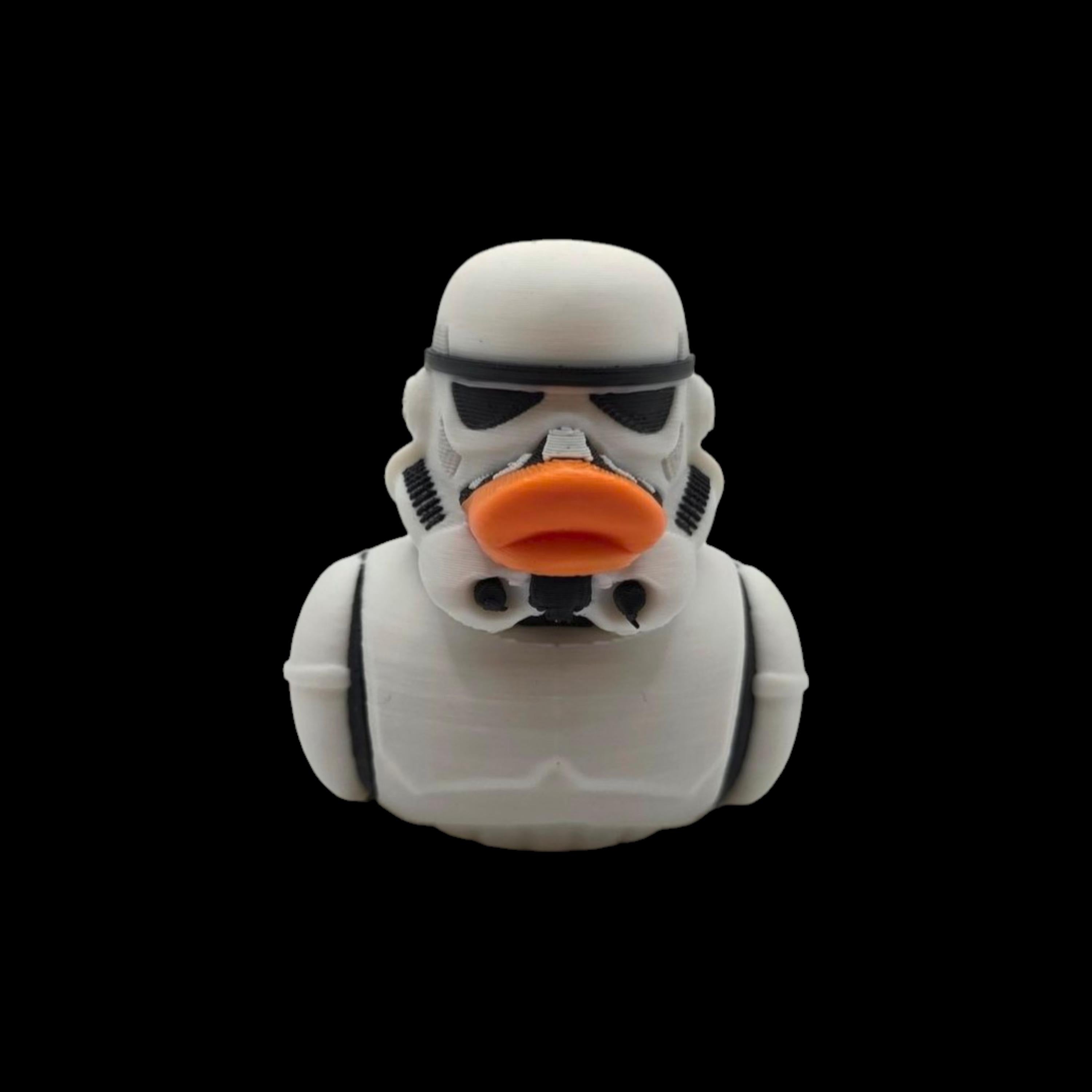 Stormtrooper Inspired Duck Collectible Figurine Star Wars Fan  Geek Desk Toy Shelf Display Office Decoration Sci
