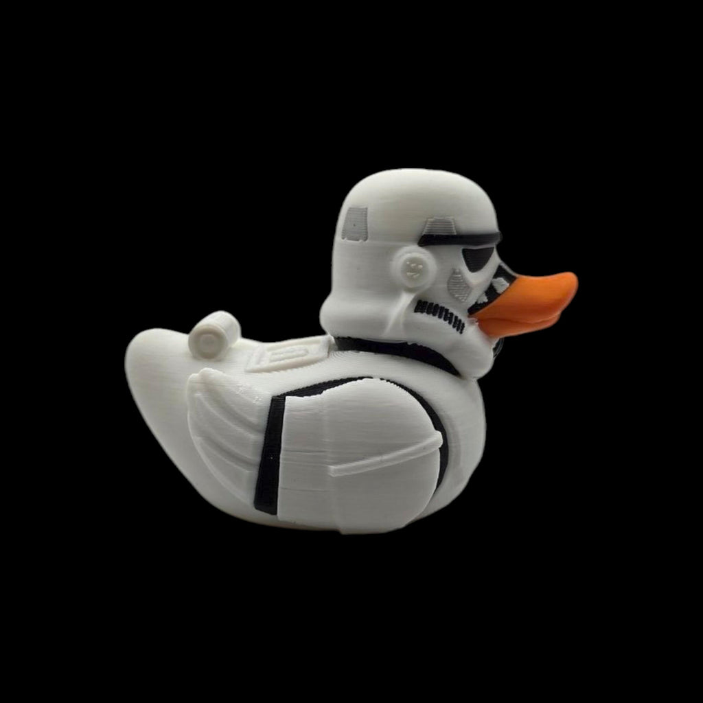 Stormtrooper Inspired Duck Collectible Figurine Star Wars Fan  Geek Desk Toy Shelf Display Office Decoration Sci