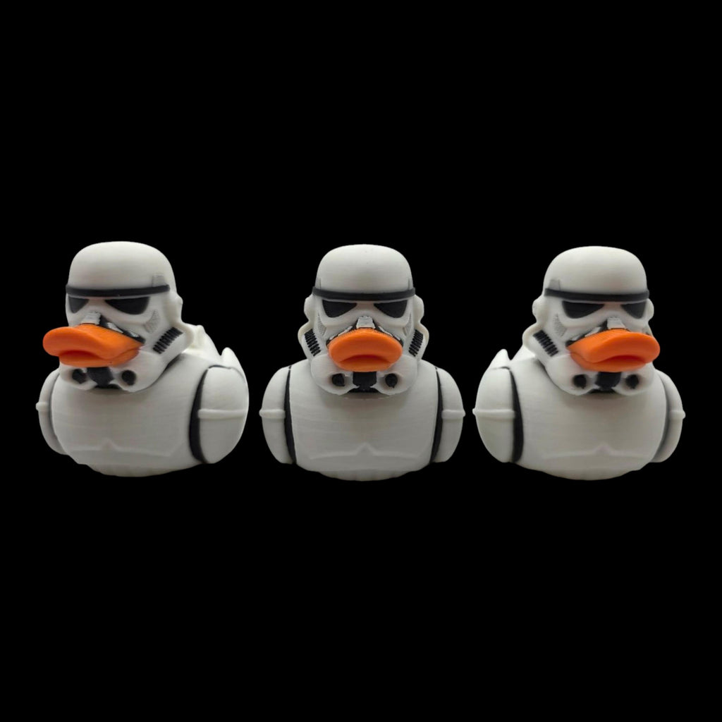 Stormtrooper Inspired Duck Collectible Figurine Star Wars Fan  Geek Desk Toy Shelf Display Office Decoration Sci