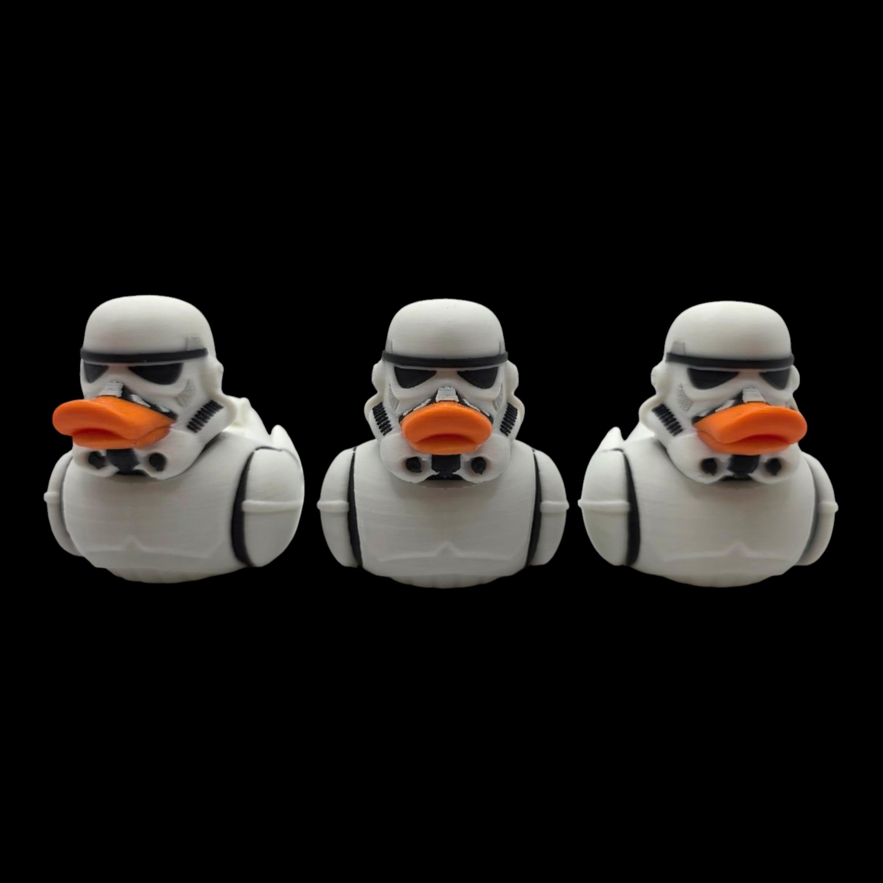 Stormtrooper Inspired Duck Collectible Figurine Star Wars Fan  Geek Desk Toy Shelf Display Office Decoration Sci