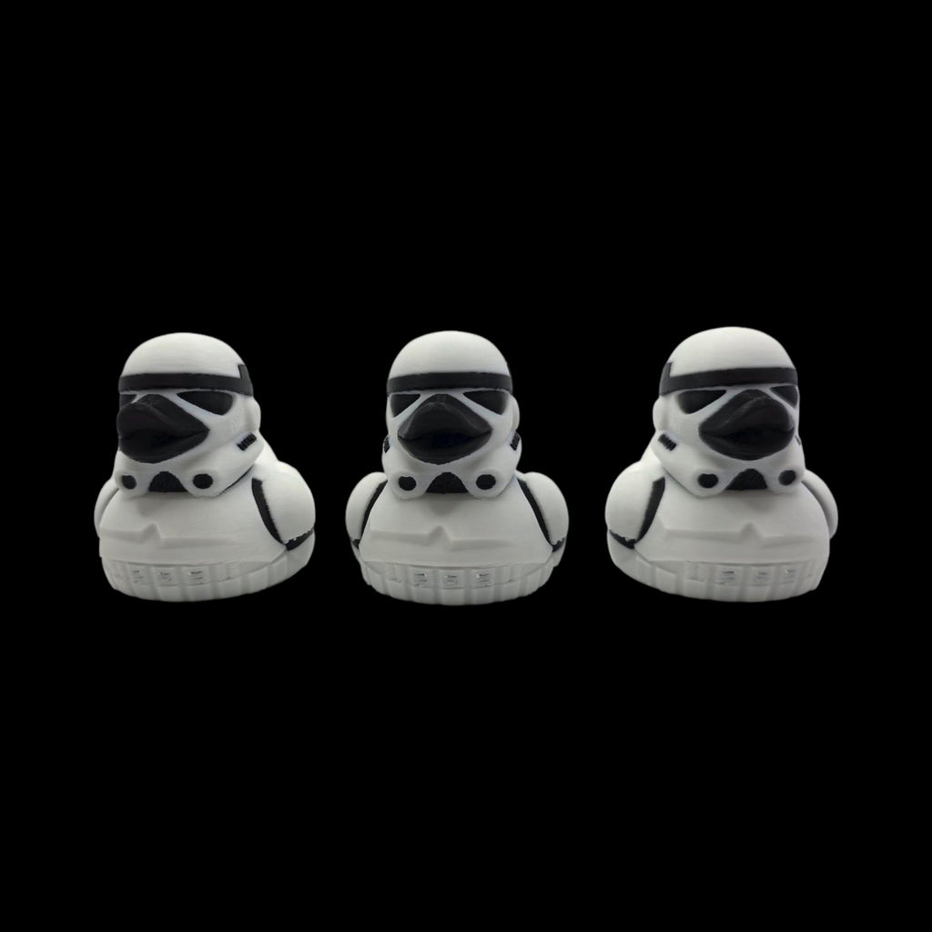 Stormtrooper Inspired Duck  Star Wars Fan  Geek Desk Toy Shelf Display Office Decoration Sci Jeep Ducking