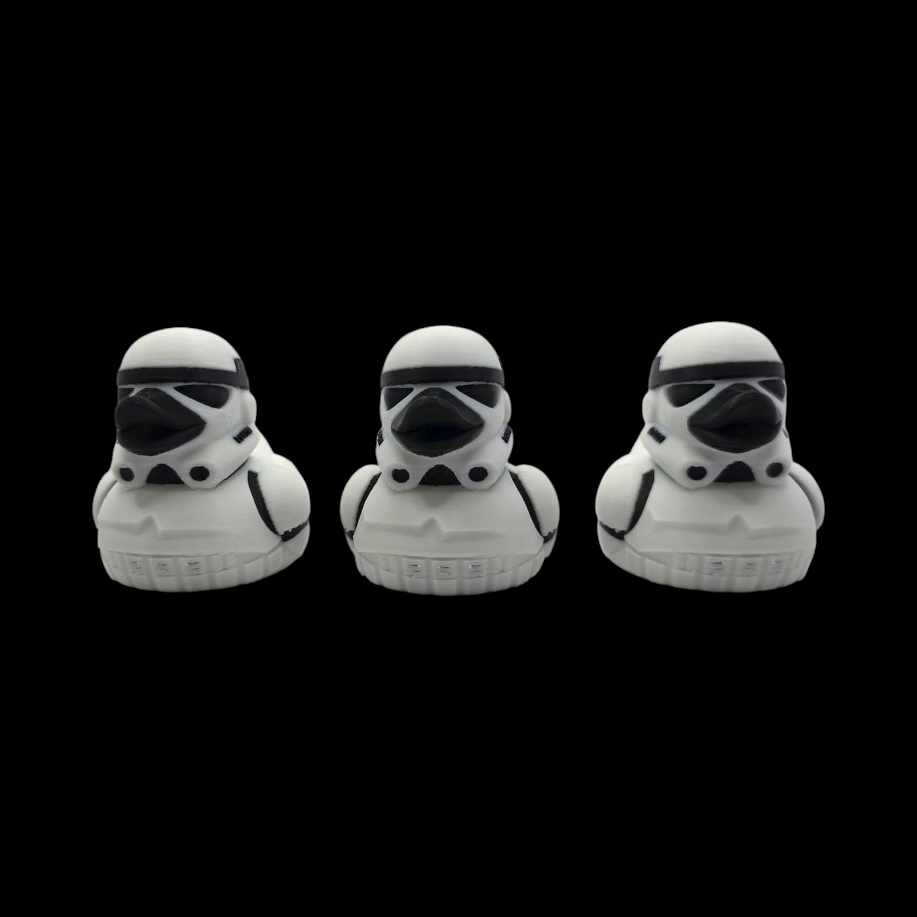 Stormtrooper Inspired Duck  Star Wars Fan  Geek Desk Toy Shelf Display Office Decoration Sci Jeep Ducking