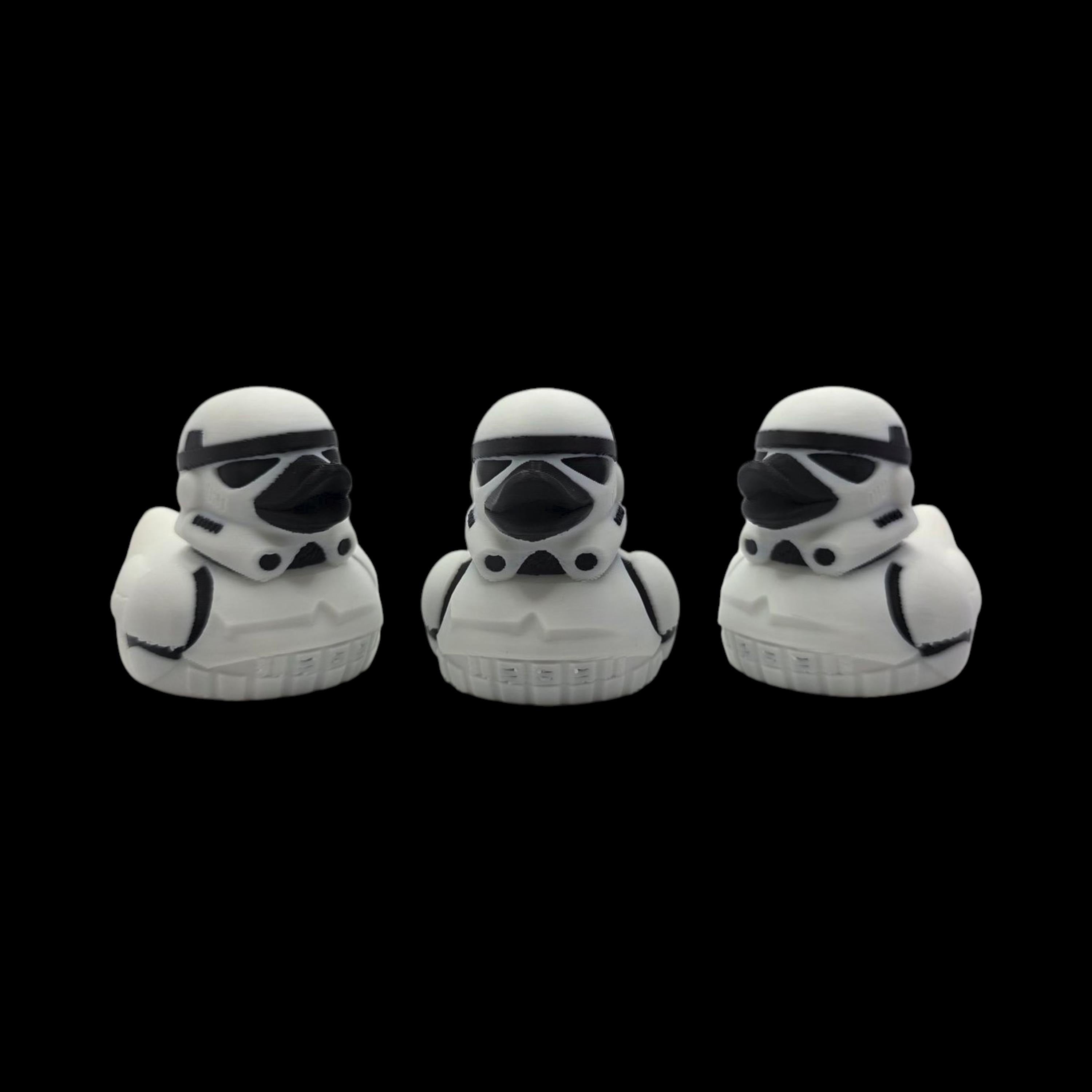 Stormtrooper Inspired Duck  Star Wars Fan  Geek Desk Toy Shelf Display Office Decoration Sci Jeep Ducking