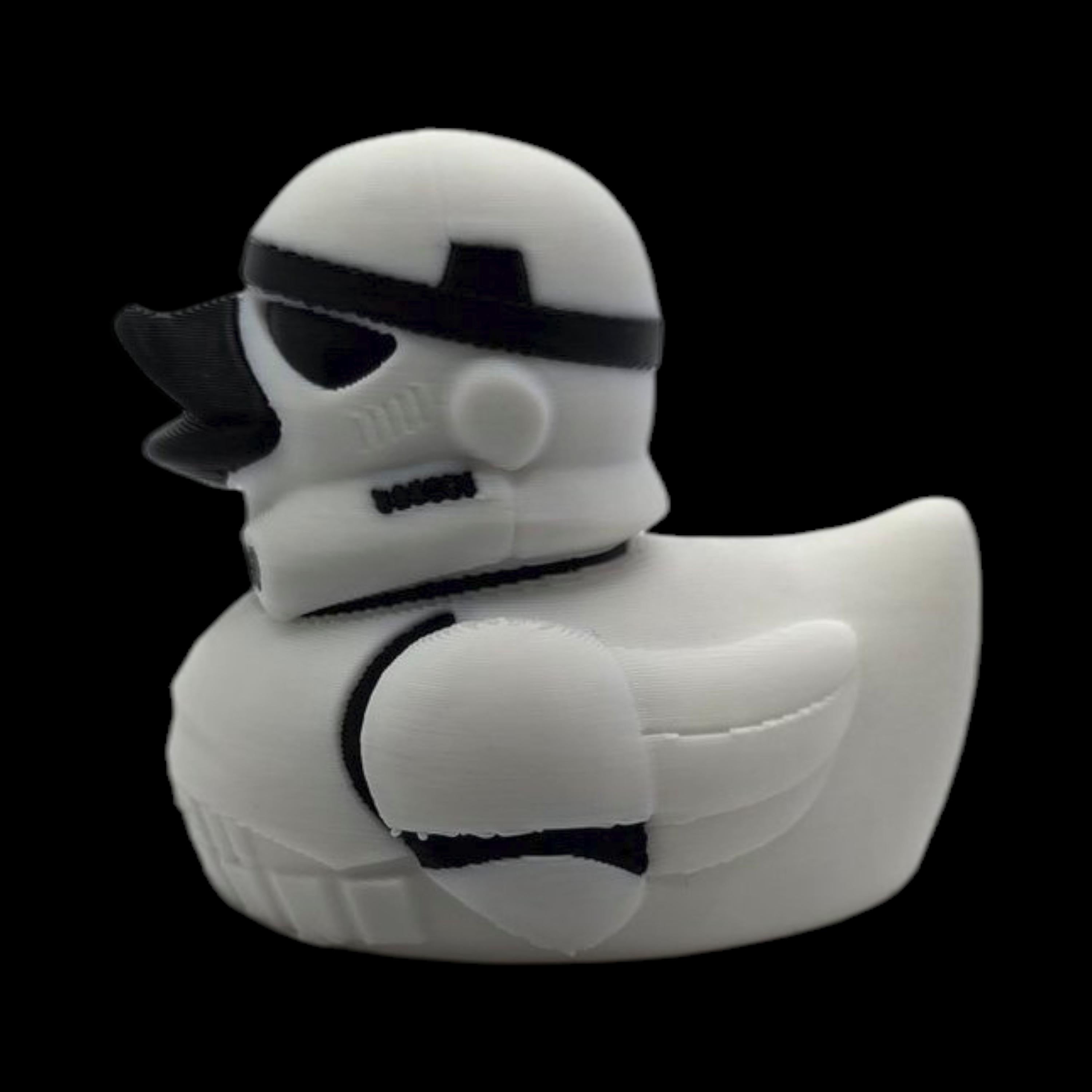 Stormtrooper Inspired Duck  Star Wars Fan  Geek Desk Toy Shelf Display Office Decoration Sci Jeep Ducking