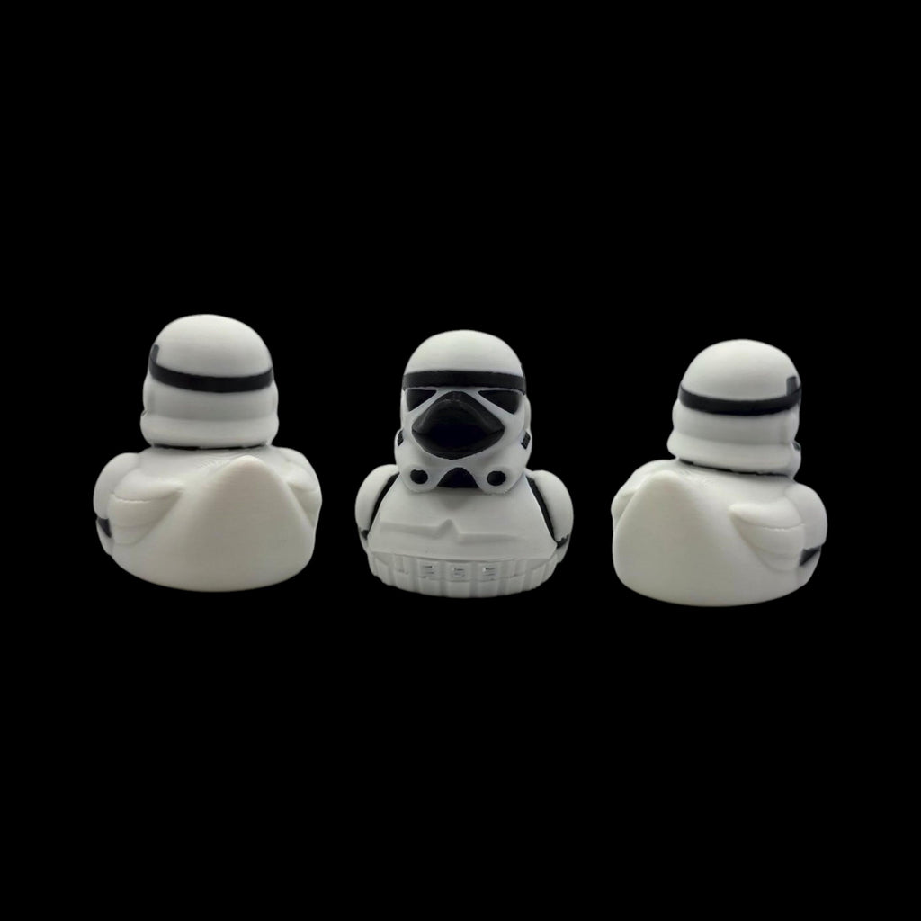 Stormtrooper Inspired Duck  Star Wars Fan  Geek Desk Toy Shelf Display Office Decoration Sci Jeep Ducking