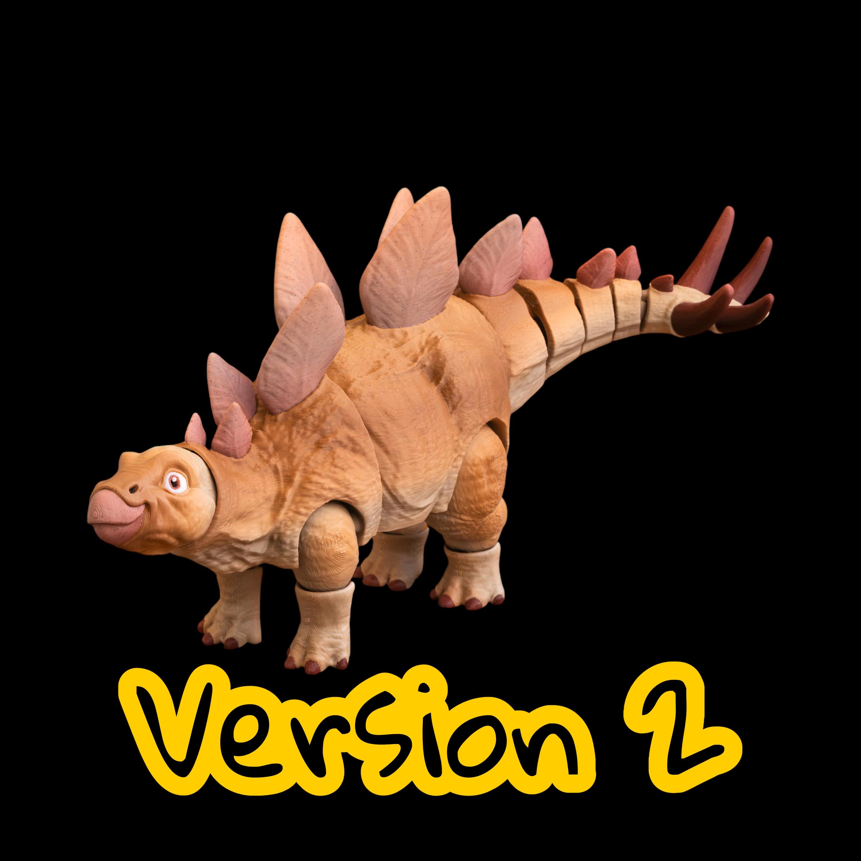 4 Versions Stegosaurus Articulated Dinosaur Toy Posable Stegosaurus Figure Desk Decoration Collectible Prehistoric