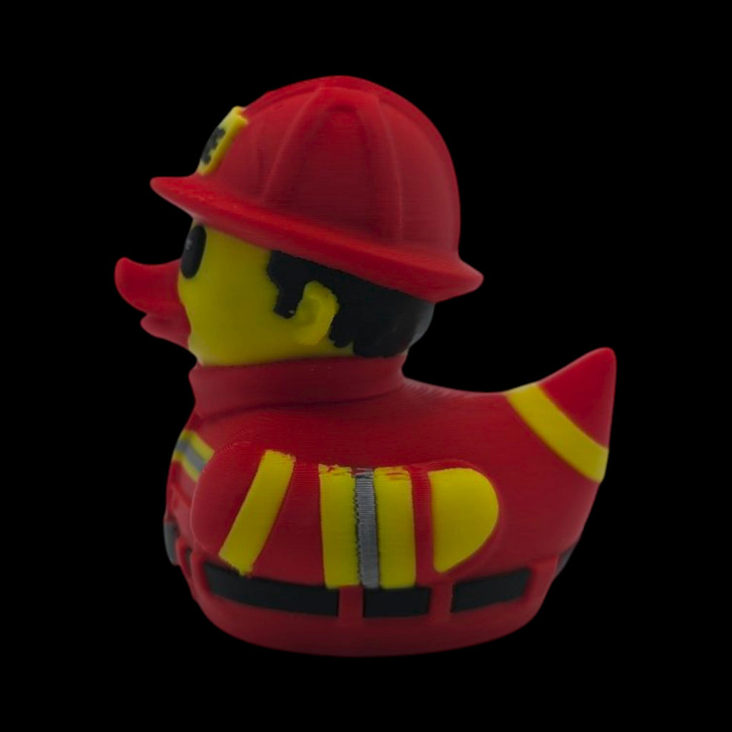 Fire Fighter Duck Dashboard Decoration Cruise Ship Hiding Game Party Favor Fireman Desk Collectible