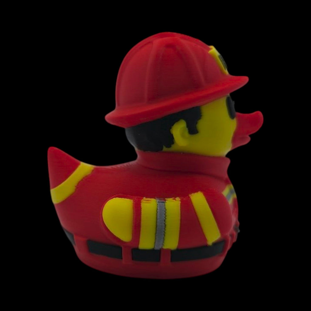Fire Fighter Duck Dashboard Decoration Cruise Ship Hiding Game Party Favor Fireman Desk Collectible