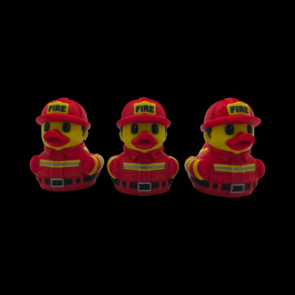 Fire Fighter Duck Dashboard Decoration Cruise Ship Hiding Game Party Favor Fireman Desk Collectible