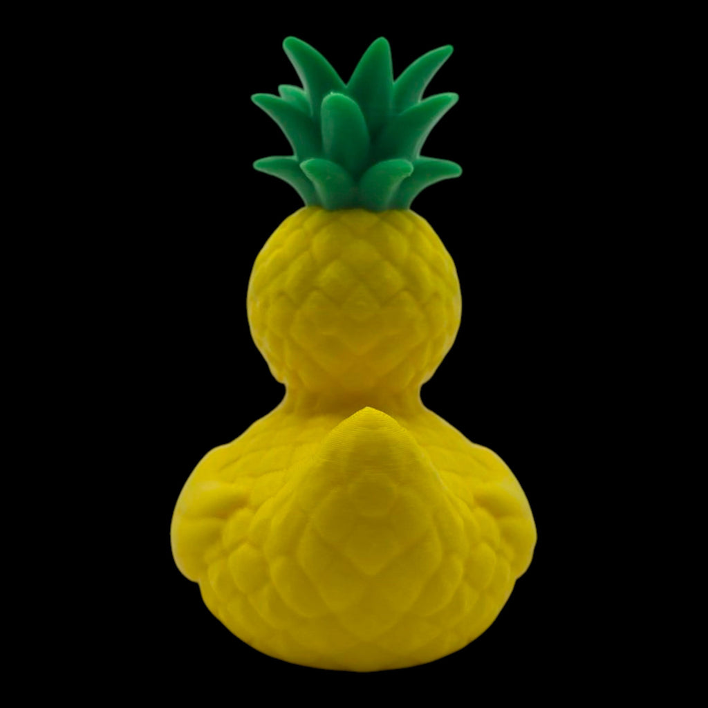 Pineapple Duck Figurine Tropical Desk Mascot Handmade Collectible Party Favors Beach Vacation Duck Dashboard Accessory Cruise Ship Hiding